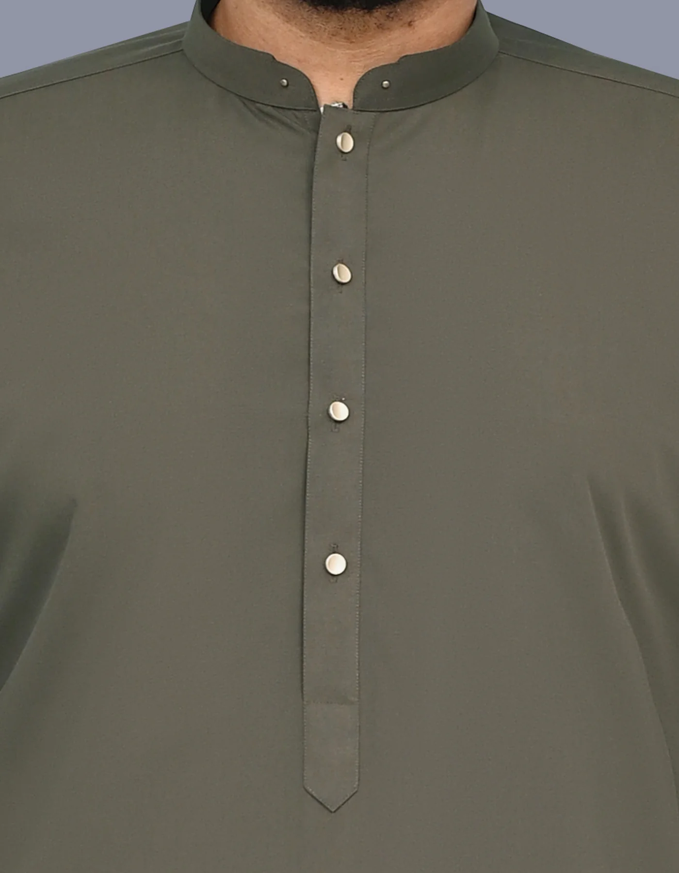 Mehndi Plain Kameez Shalwar - Image 2