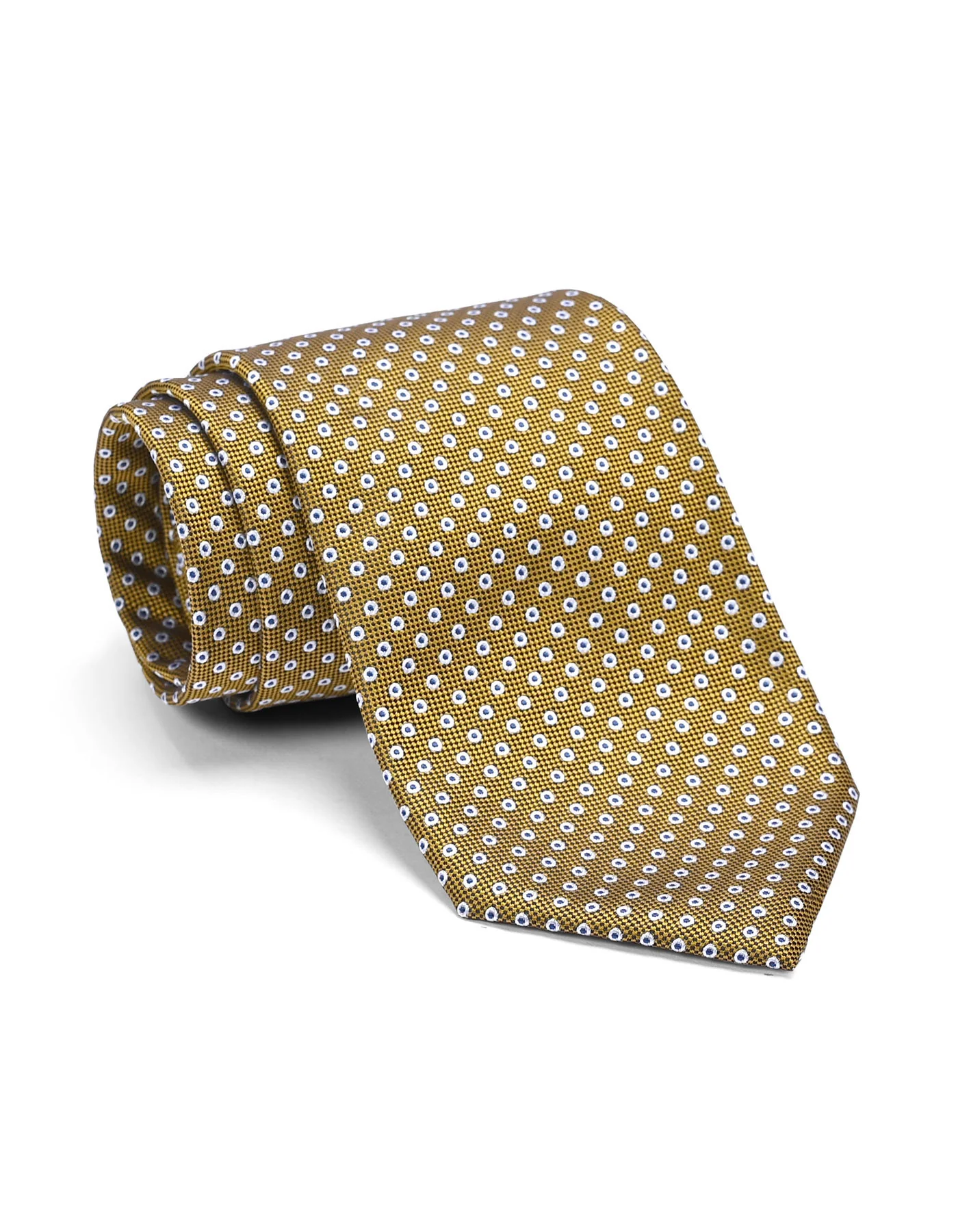 Mustard Dotted Tie