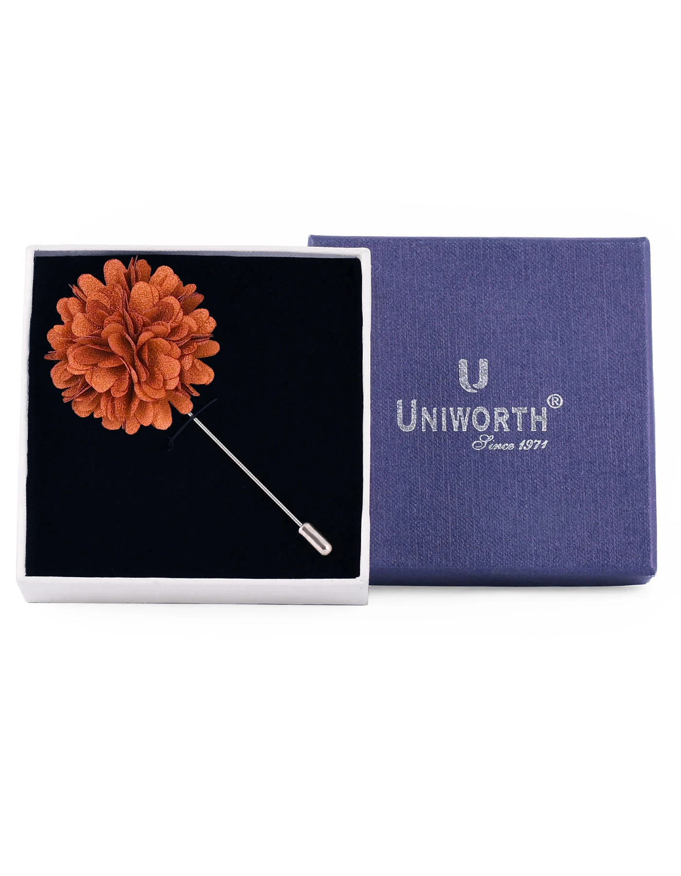 Mustard Floral Coat Lapel Pin - Image 2