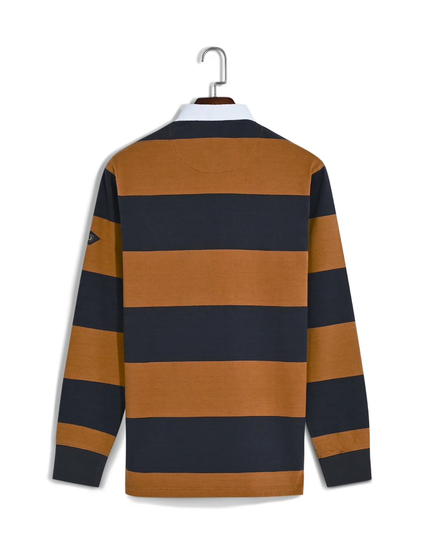 Mustard Stripe Cotton Rugby Polo - Image 7