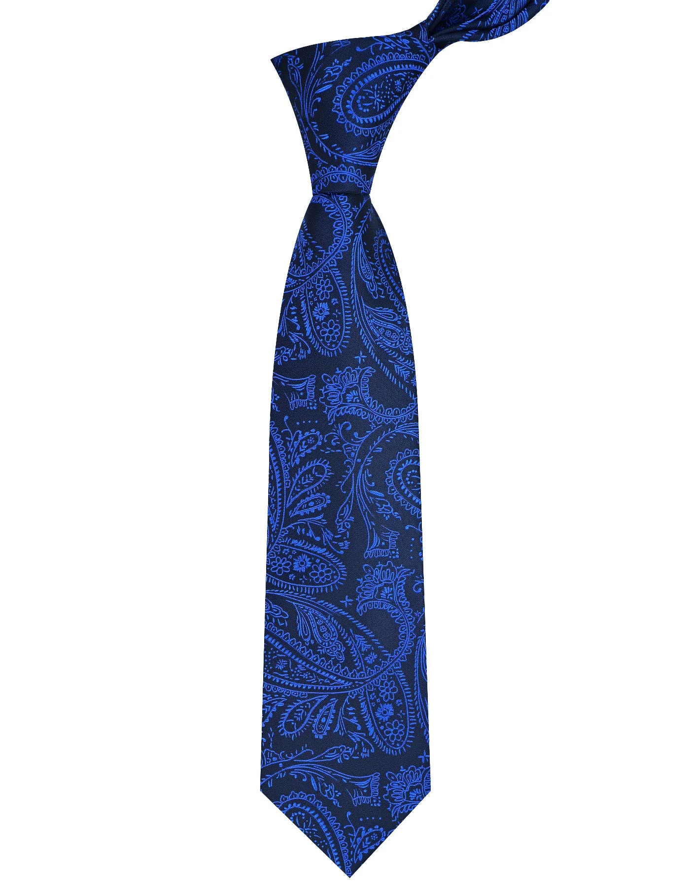 Navy/Blue Paisley Tie - Image 2