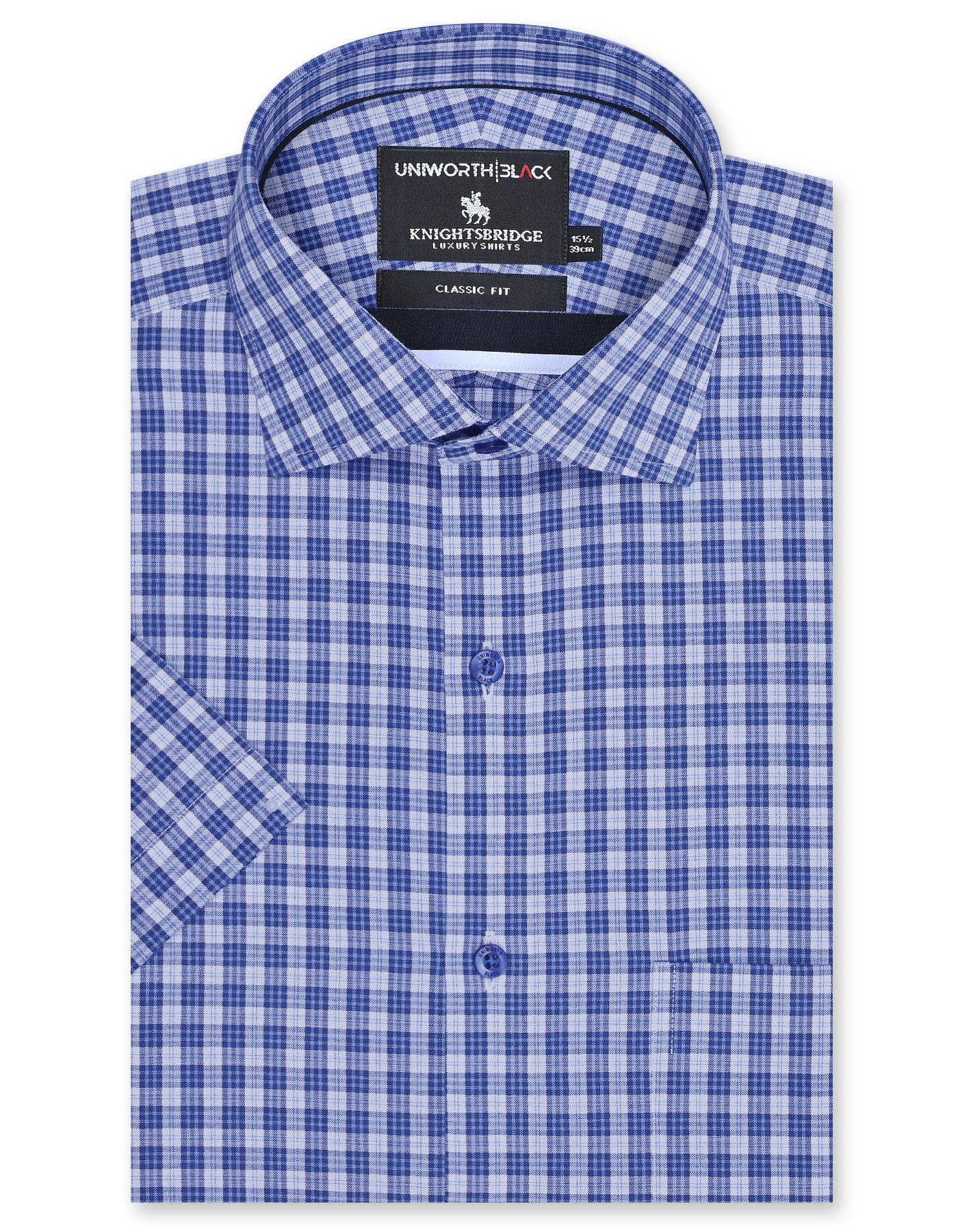 Navy Check Classic Fit Shirt