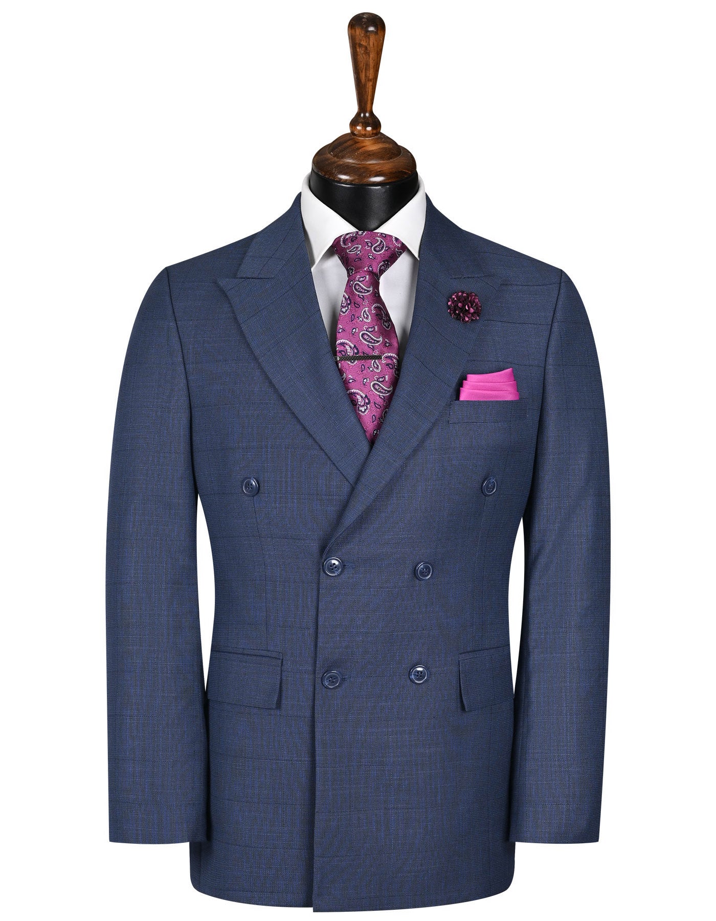 Navy Check Tailored Smart Fit Suit