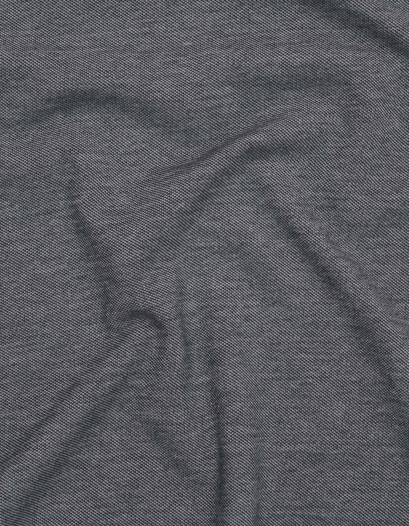 Navy Color Block Band Collar T-Shirt - Image 6