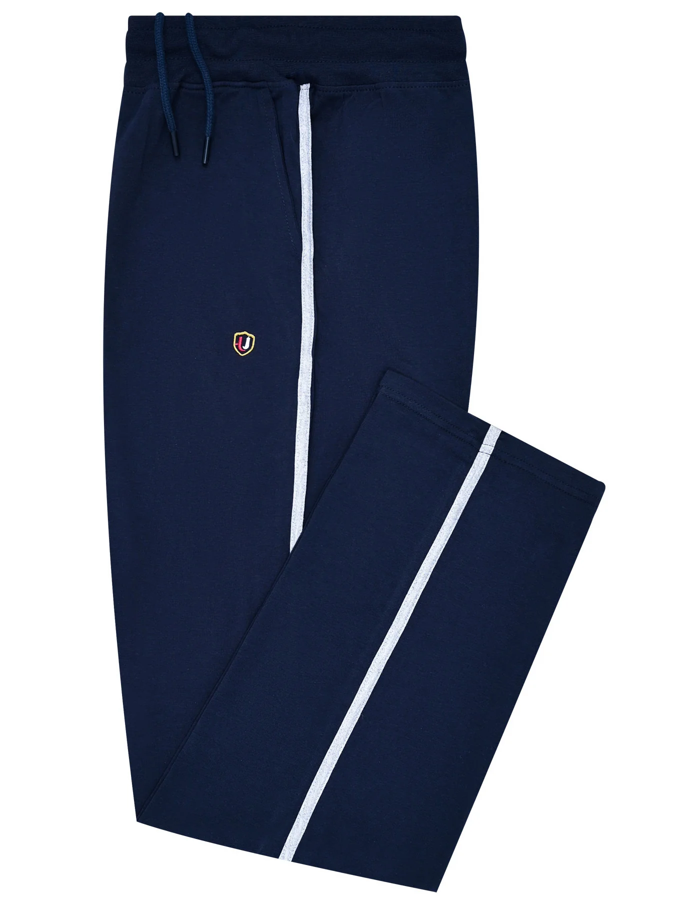 Navy Plain Cross Pocket Knit Pajama