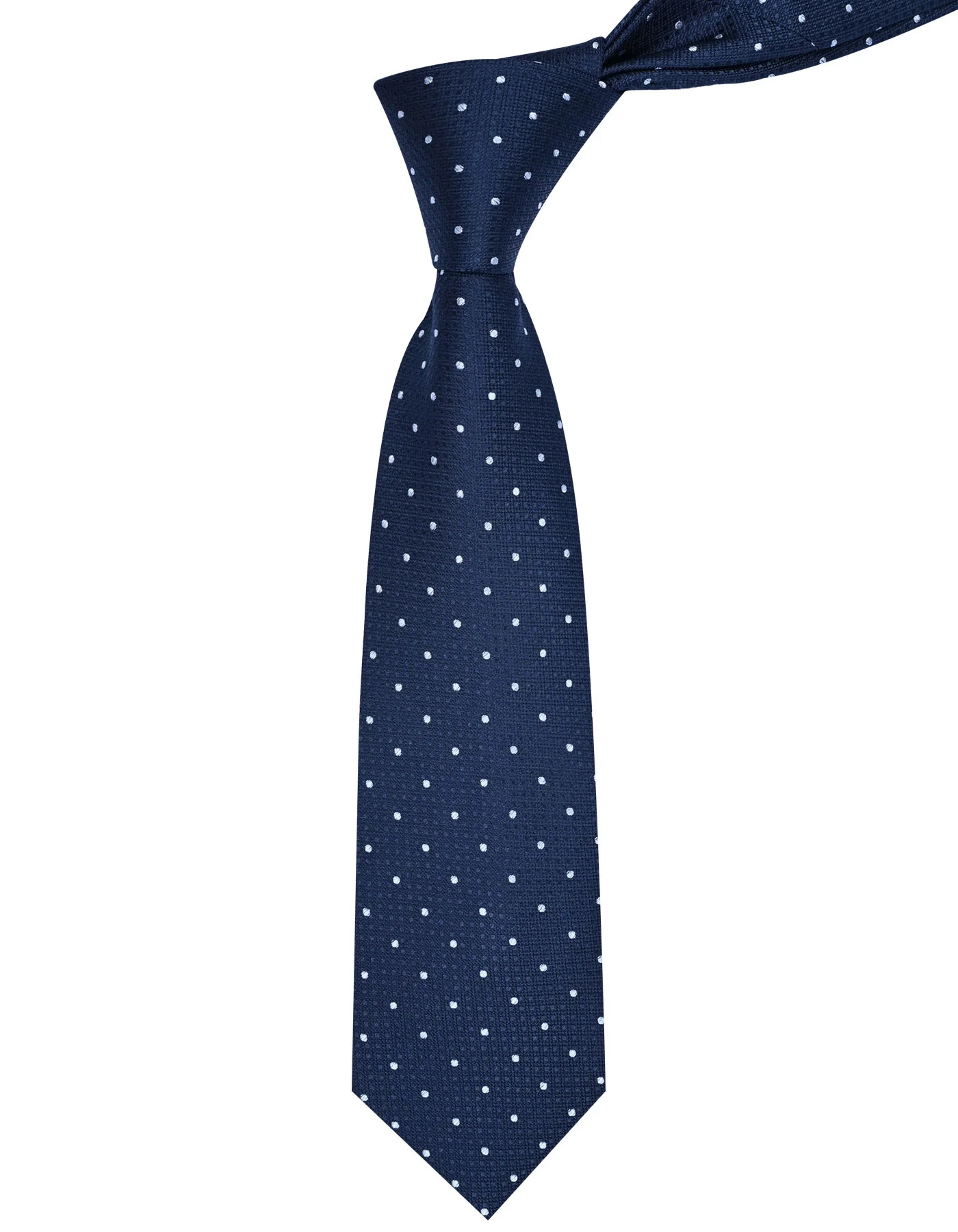 Navy Dotted Tie - Image 2
