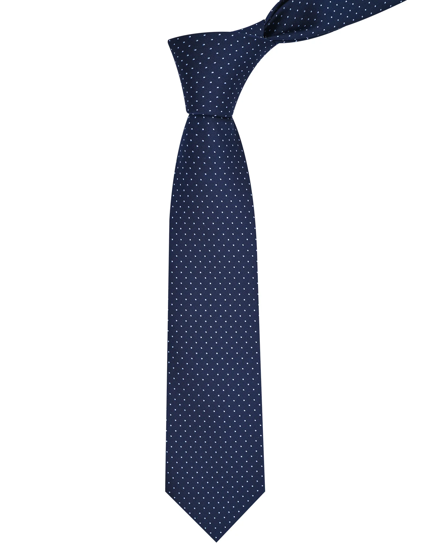 Navy Dotted Tie - Image 2