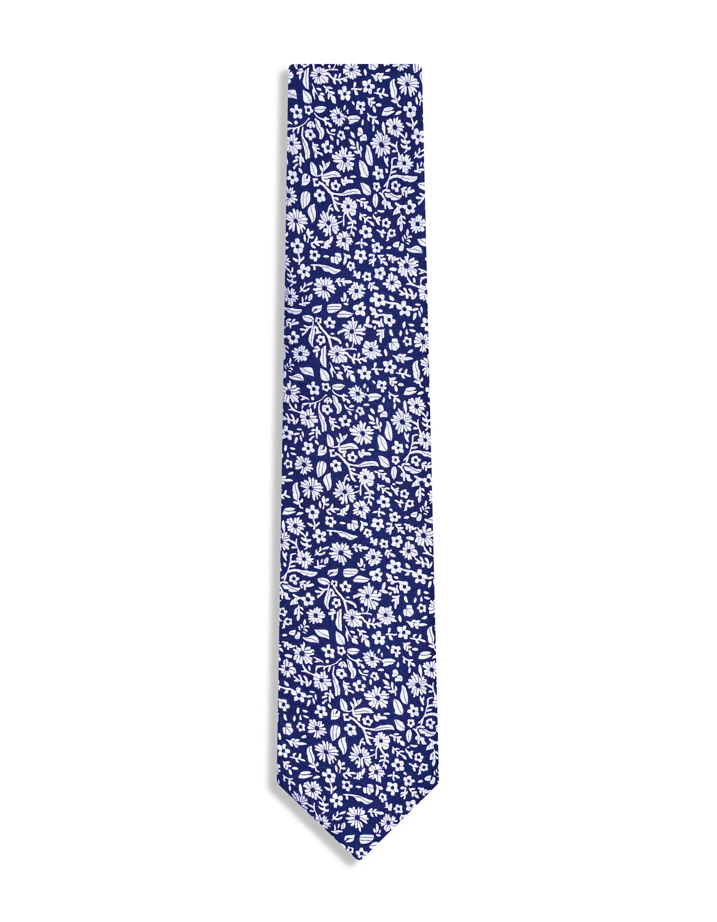Navy Floral Tie - Image 2
