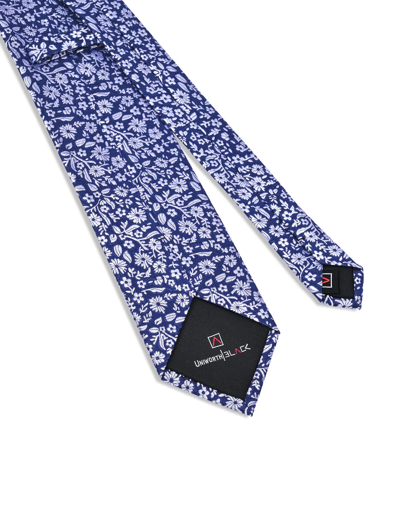 Navy Floral Tie - Image 3