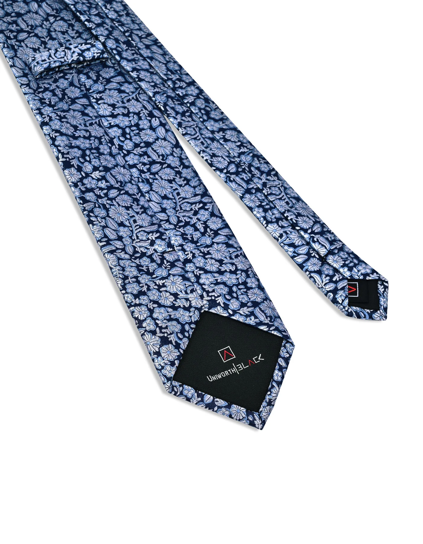 Navy Floral Tie - Image 3