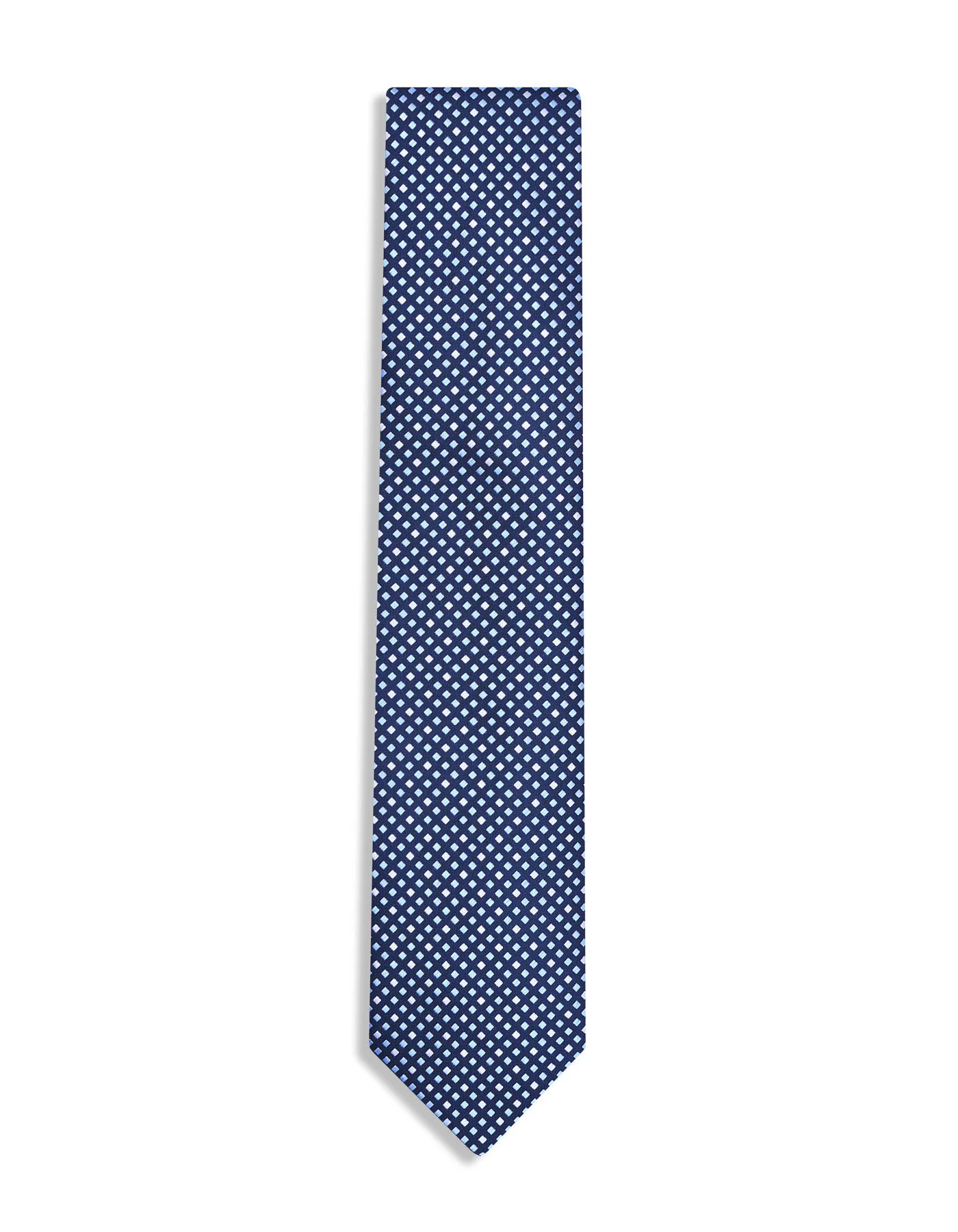 Navy Geometric Tie - Image 2