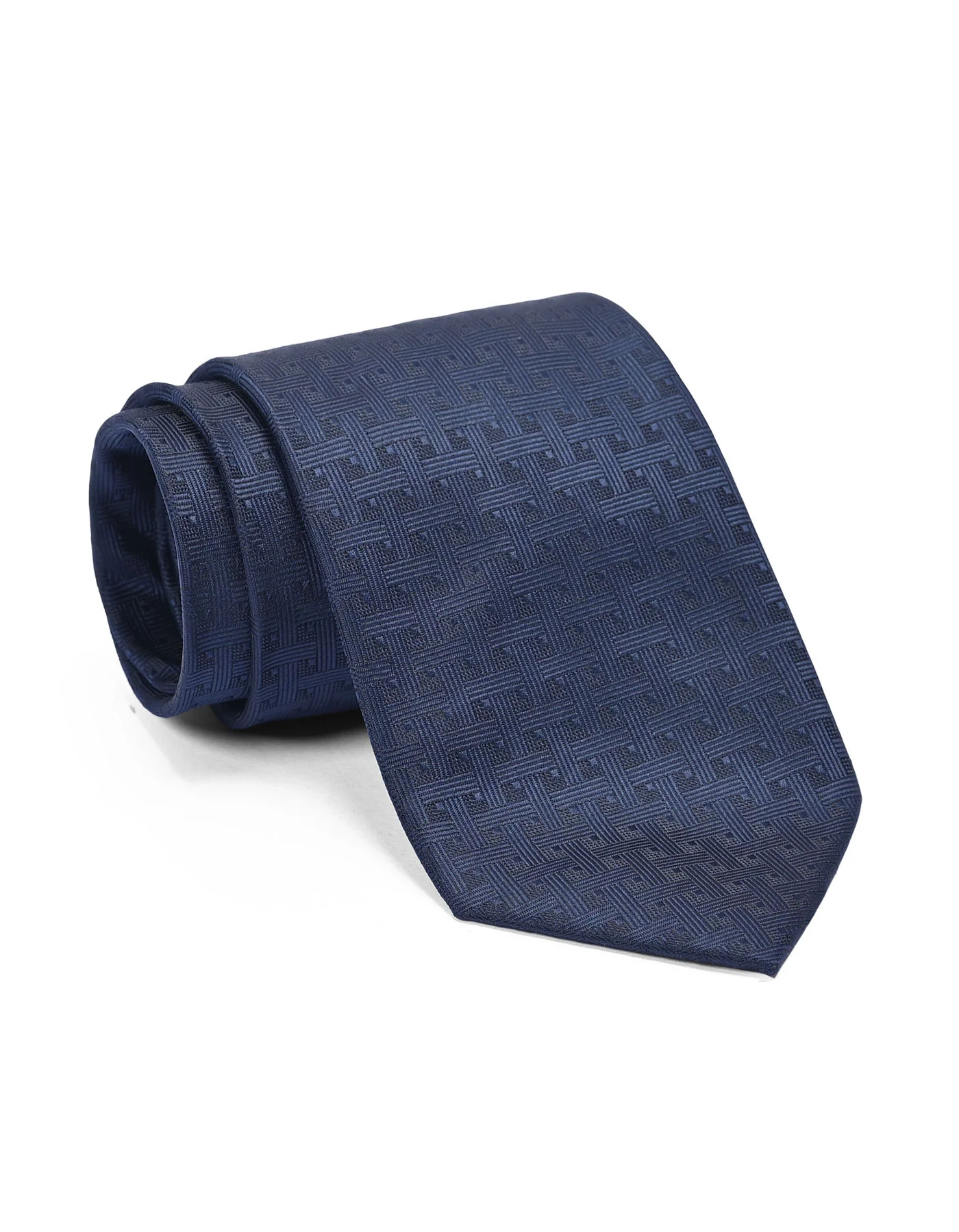 Navy Geometric Tie