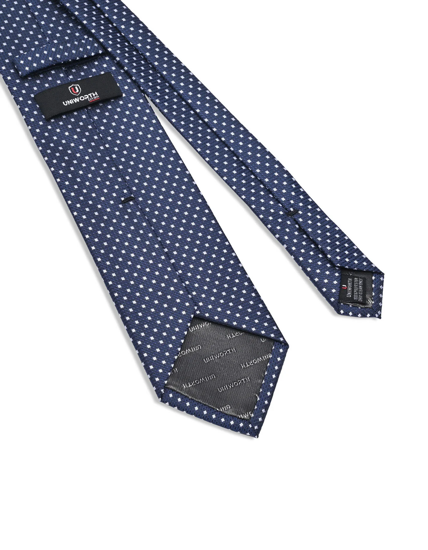 Navy Geometric Tie - Image 3