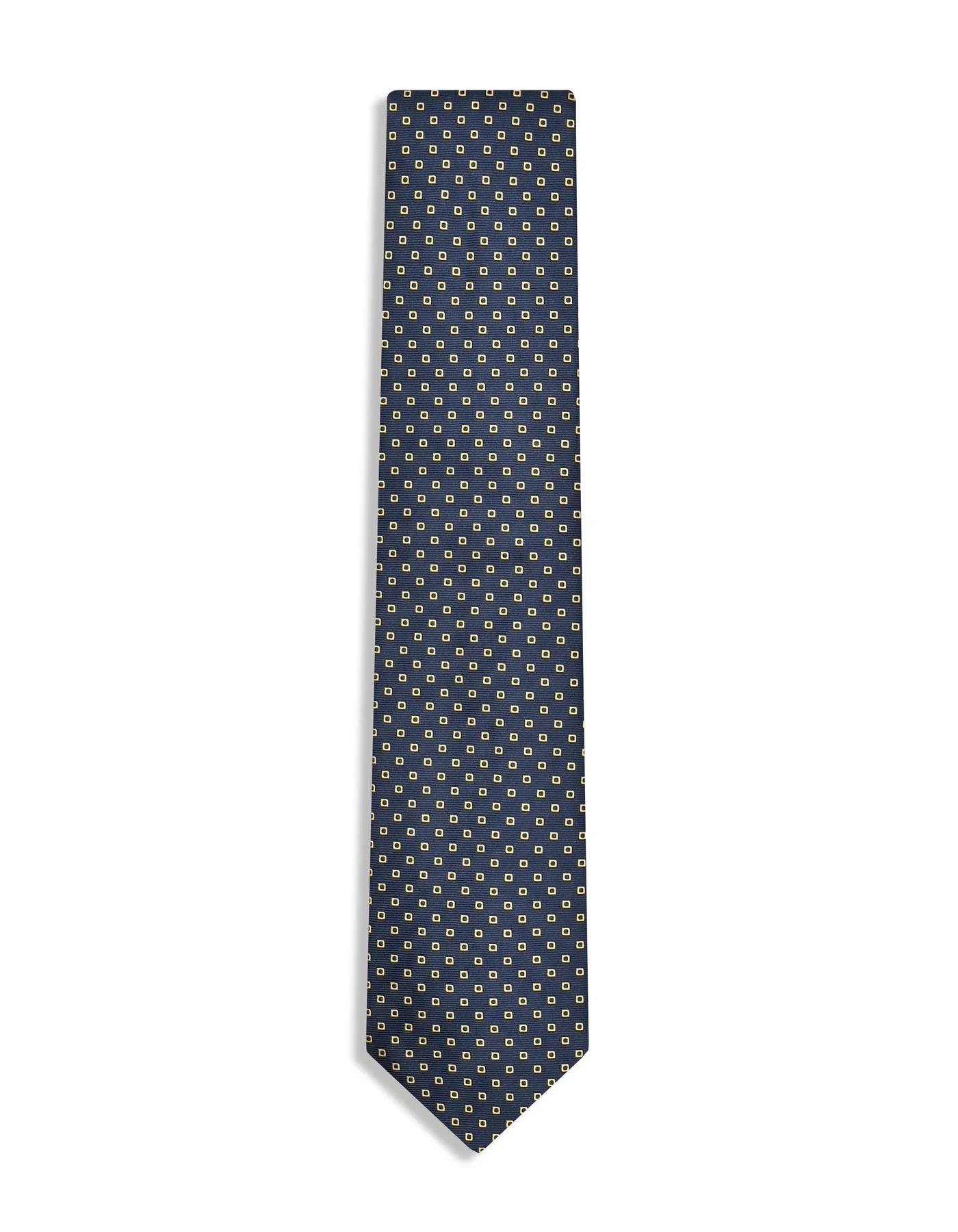 Navy Geometric Tie - Image 2