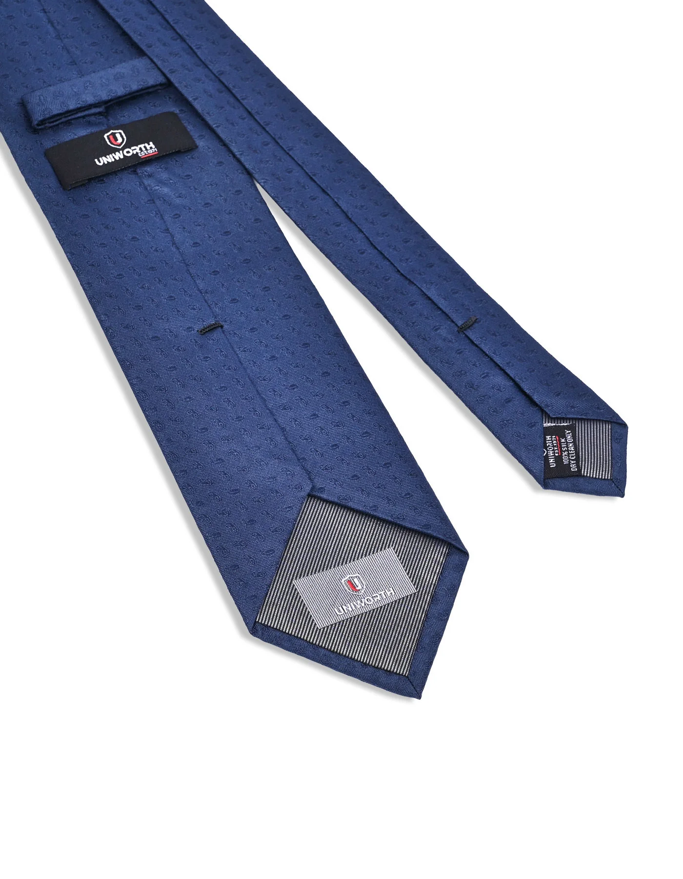 Navy Paisley Tie - Image 3