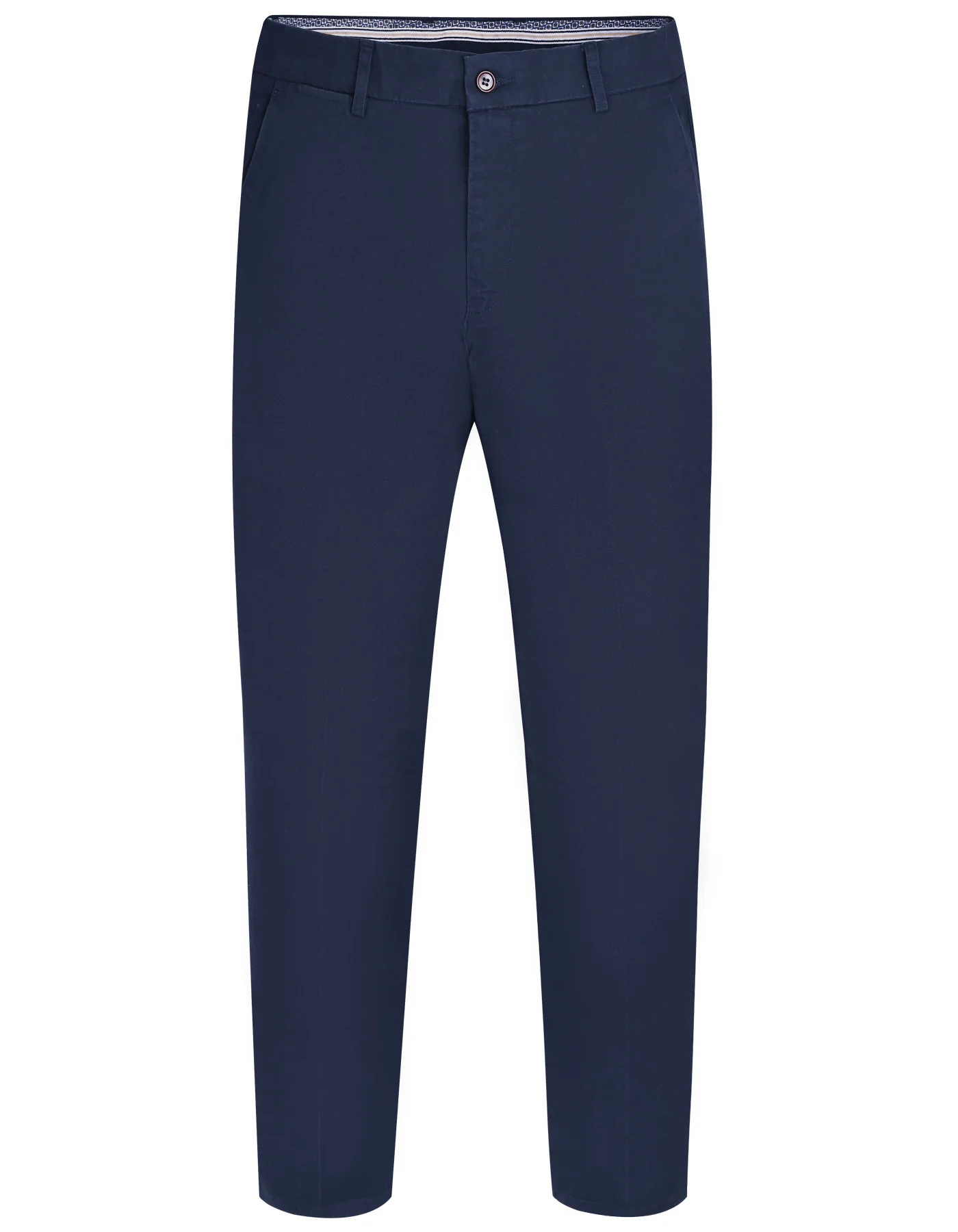 Navy Plain Classic Fit Cotton Trouser