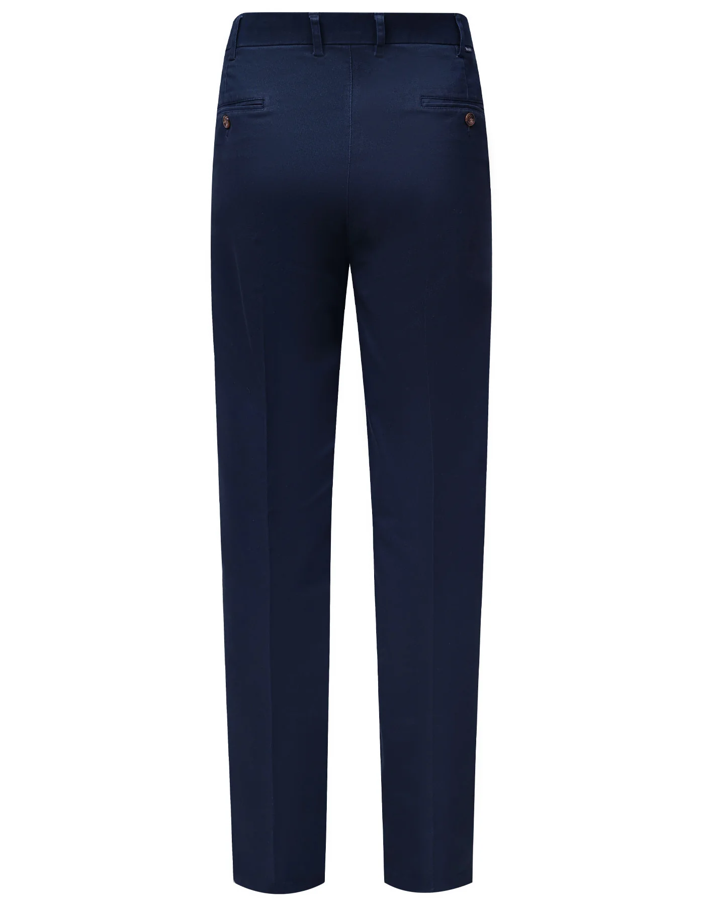 Navy Plain Classic Fit Cotton Trouser - Image 5