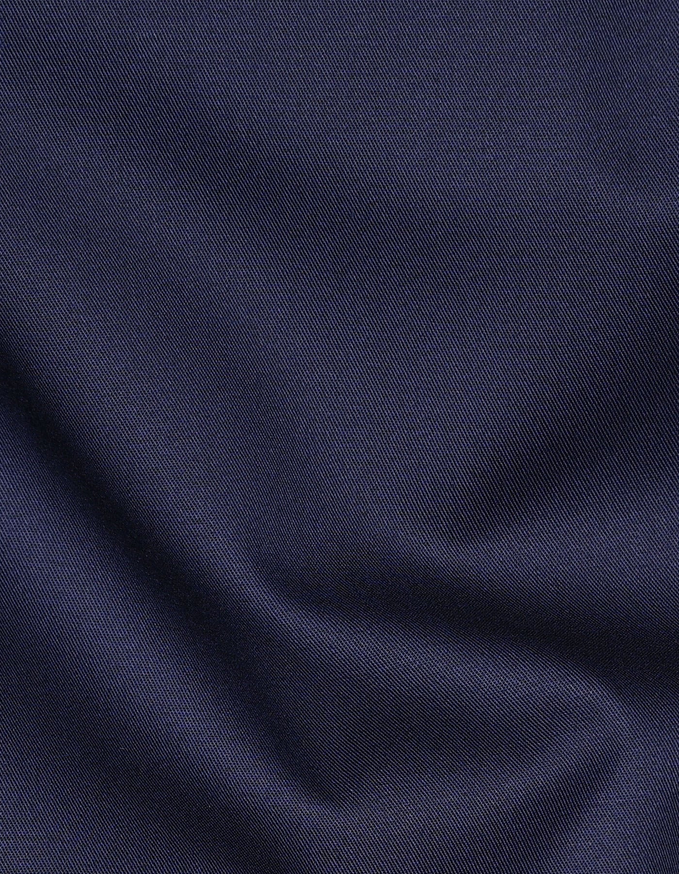 Navy Plain Classic Fit Shirt - Image 4