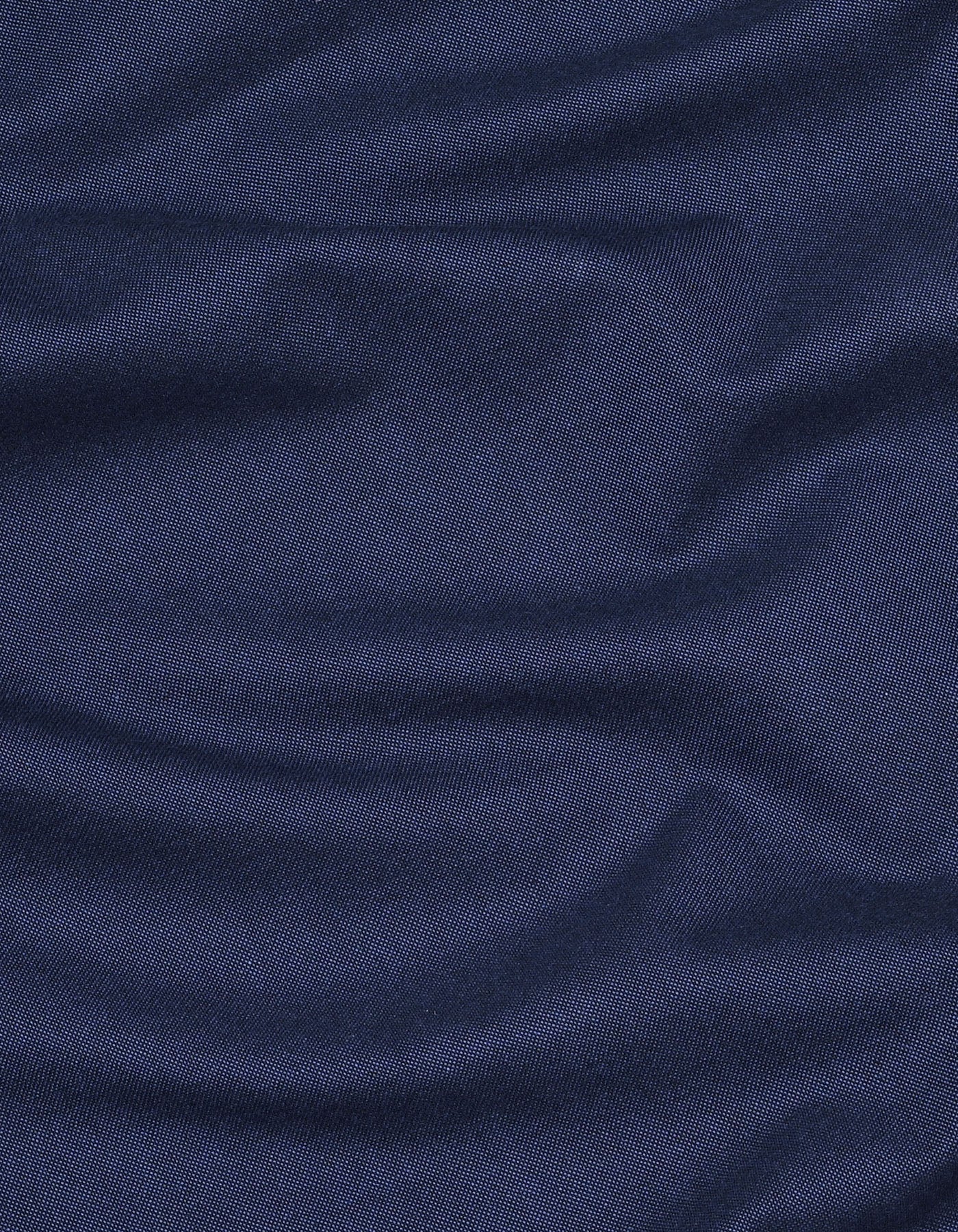 Navy Plain Classic Fit Shirt - Image 4