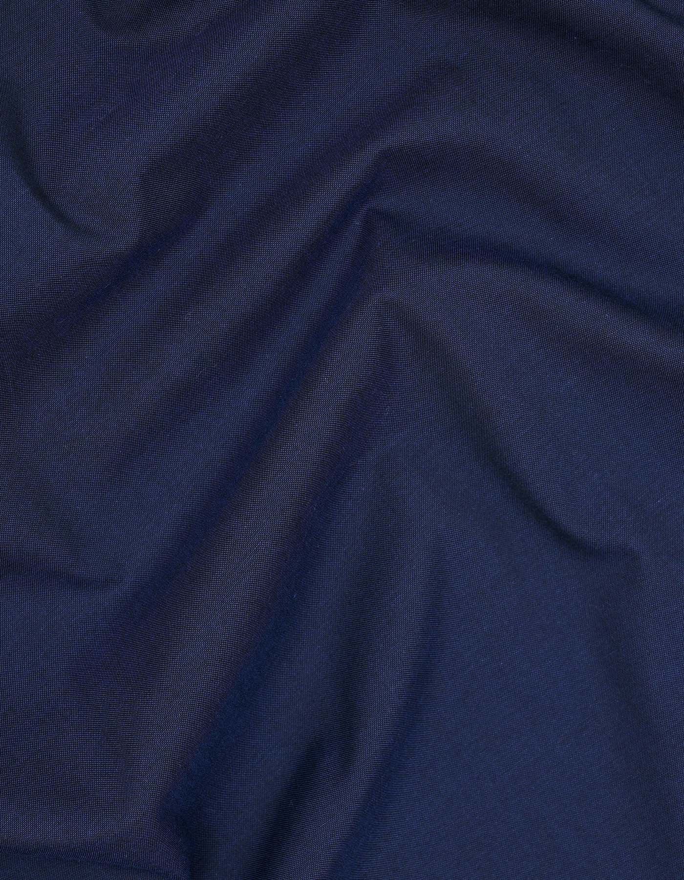 Navy Plain Classic Fit Shirt - Image 4