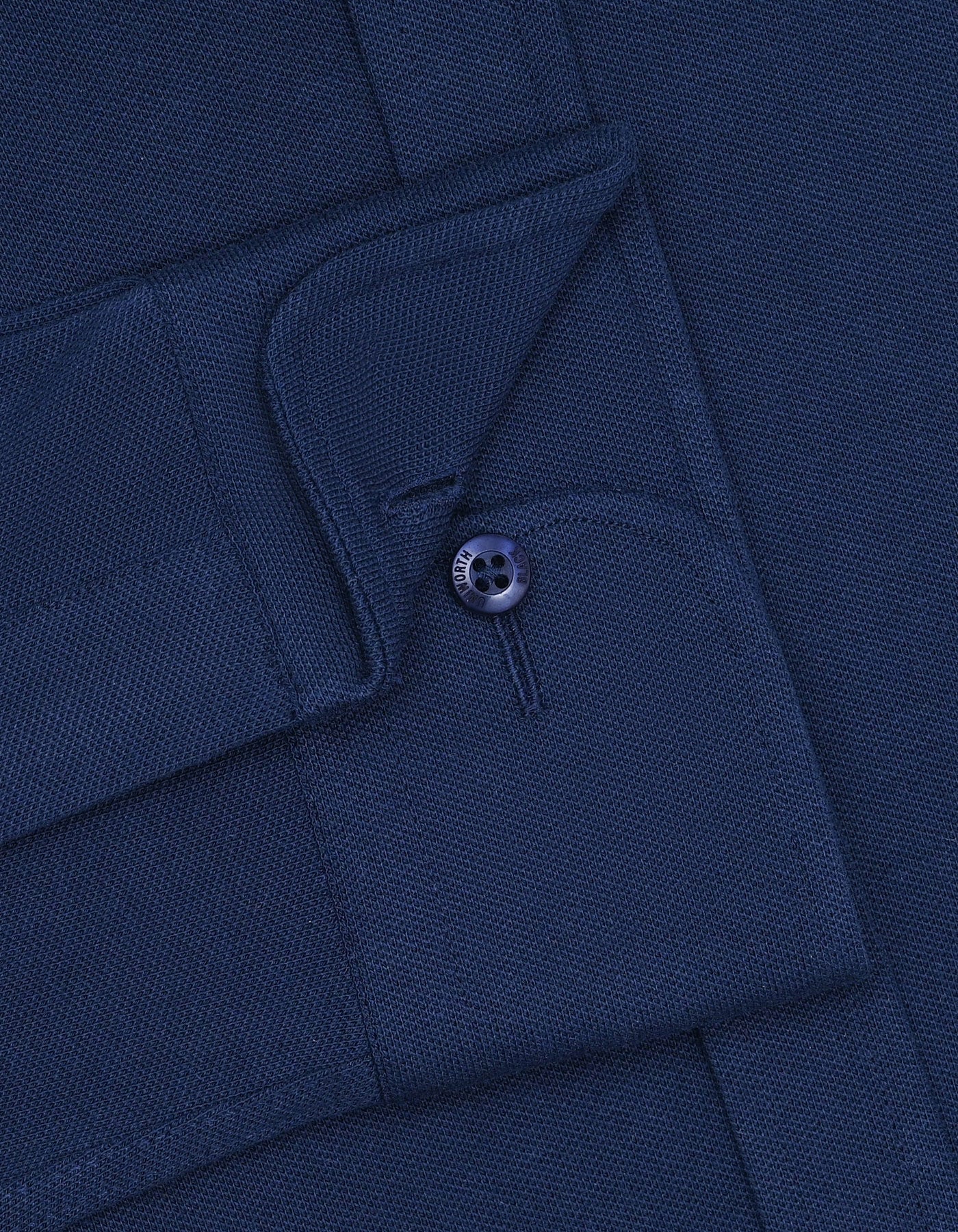 Navy Plain Classic Fit Shirt - Image 4