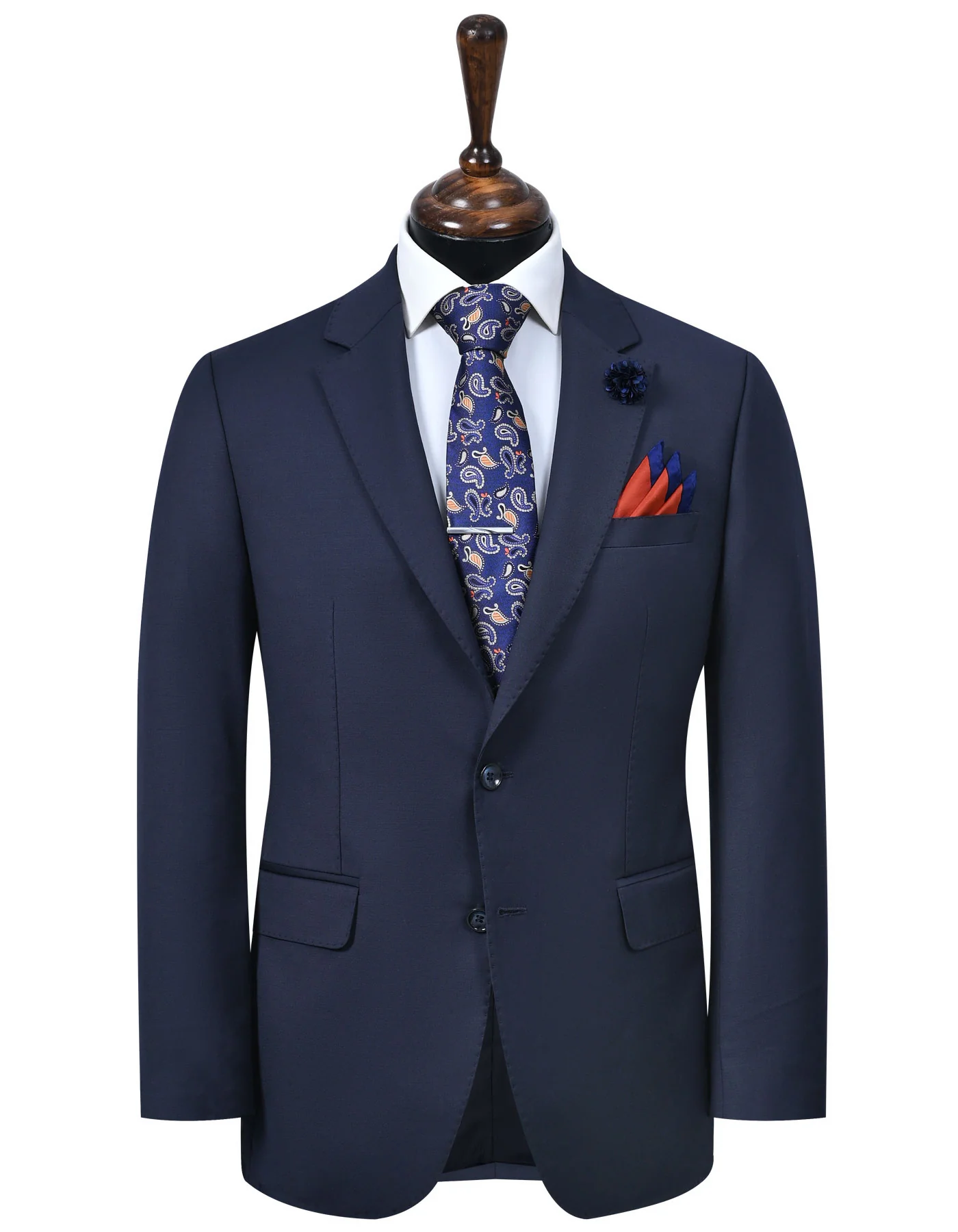 Navy Plain Classic Fit Suit