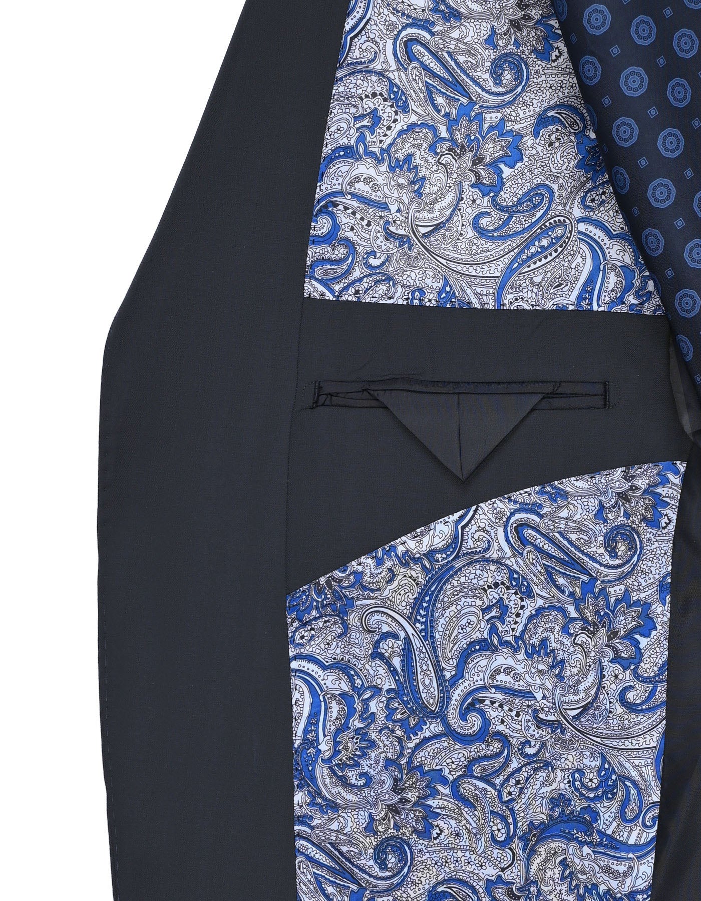 Navy Plain Classic Fit Suit - Image 6