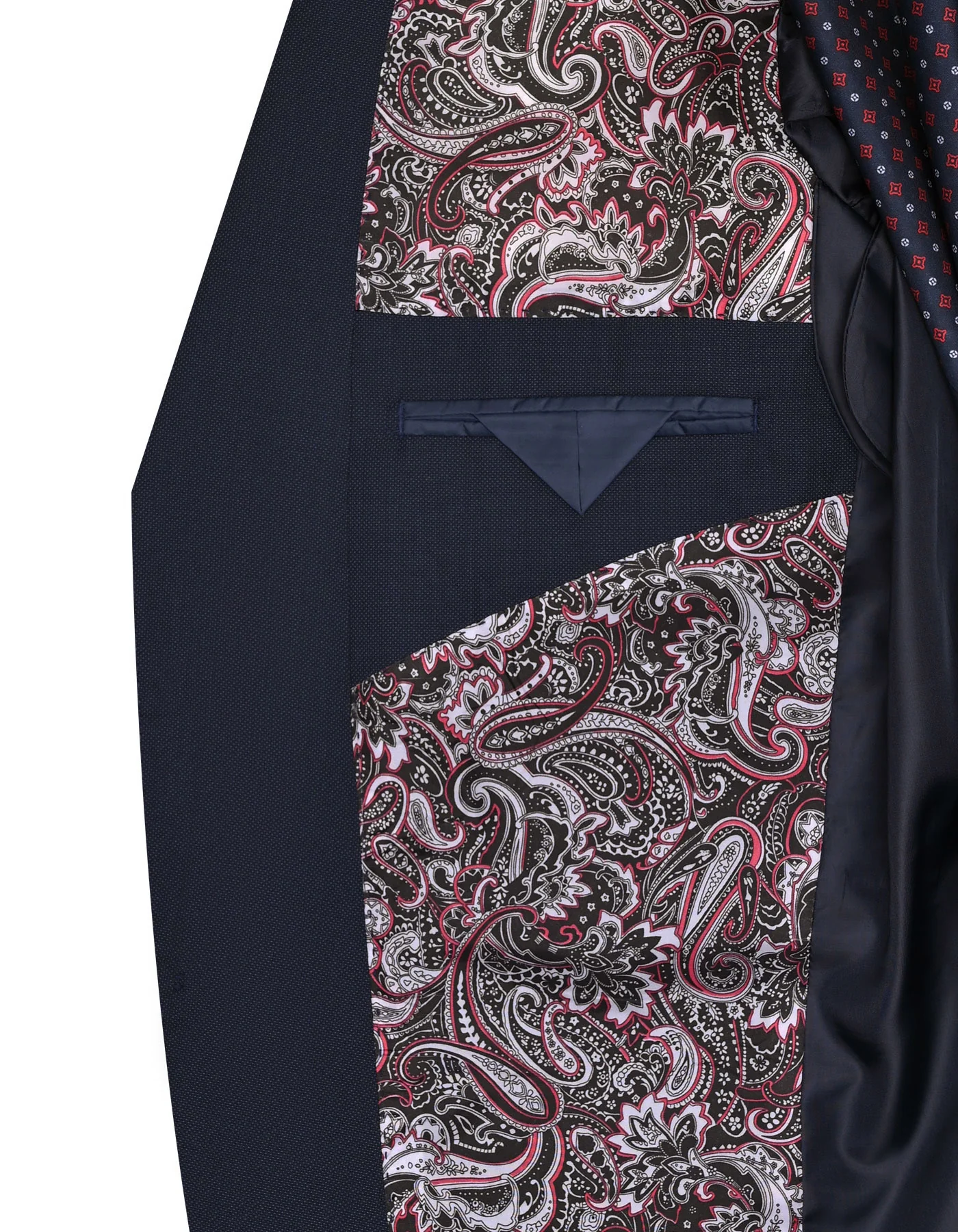 Navy Plain Classic Fit Suit - Image 6