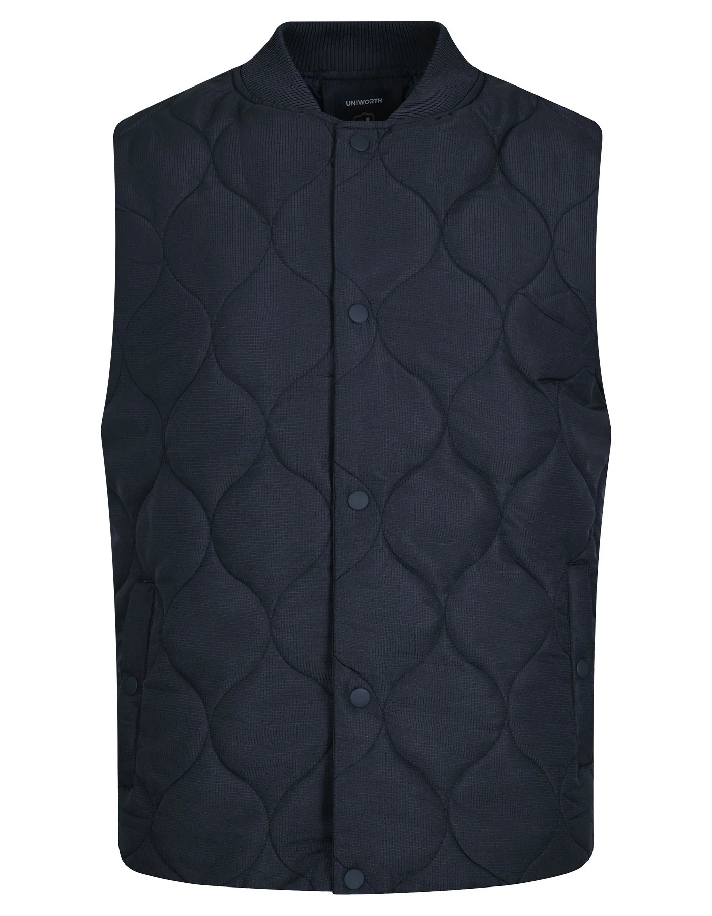 Navy Plain Gilet Jacket