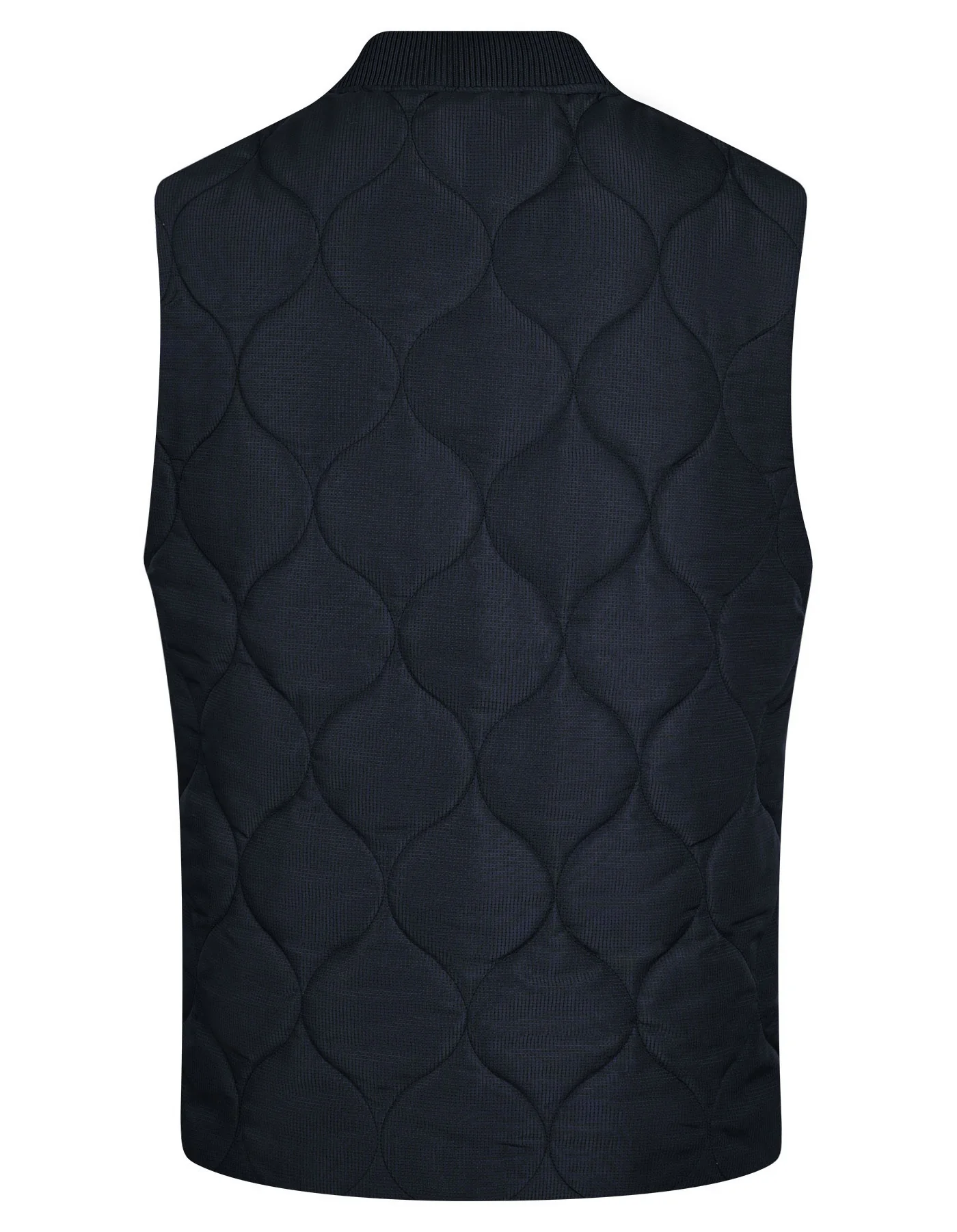 Navy Plain Gilet Jacket - Image 4
