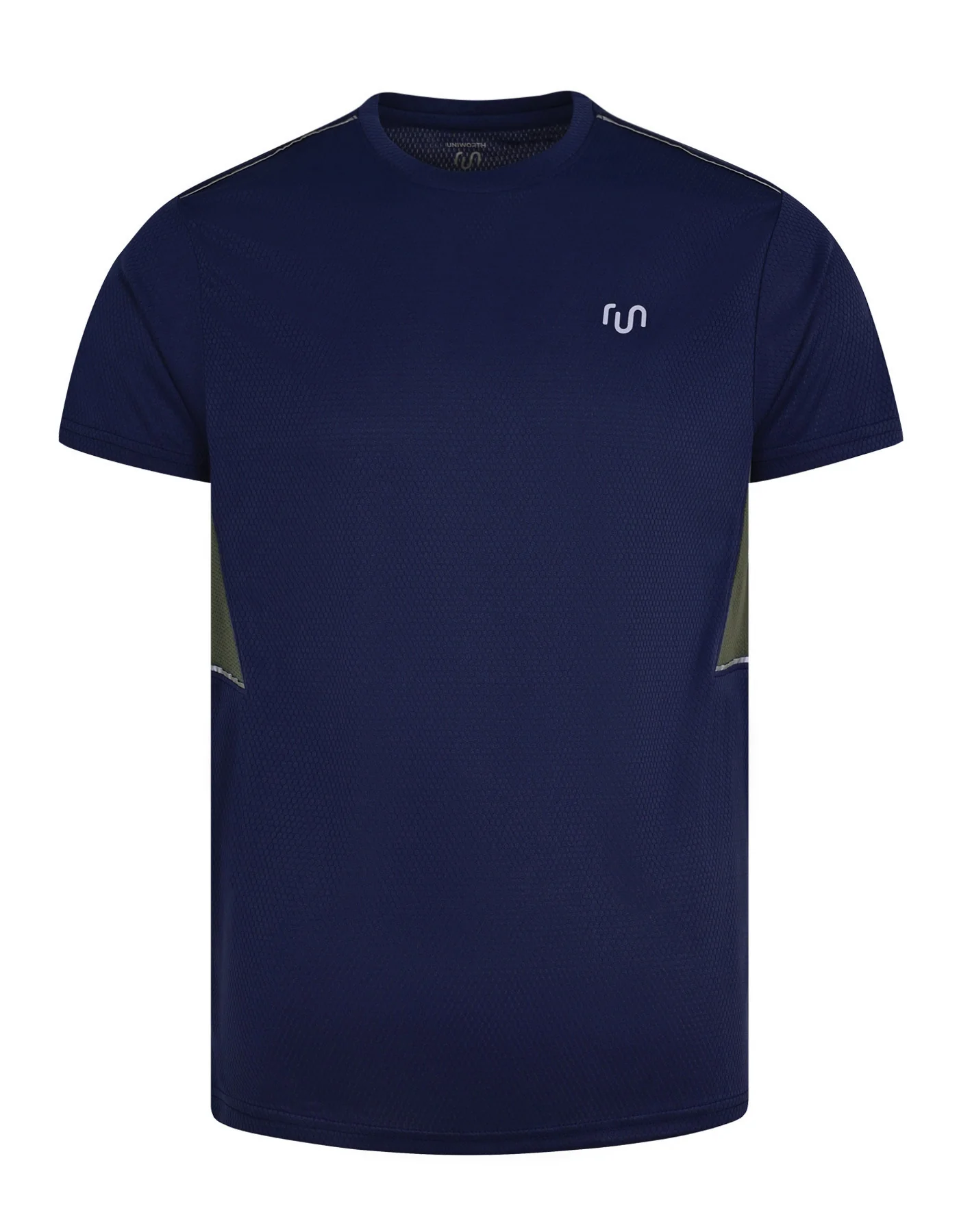Navy Plain Muscle Flex Gym Tee - Image 5