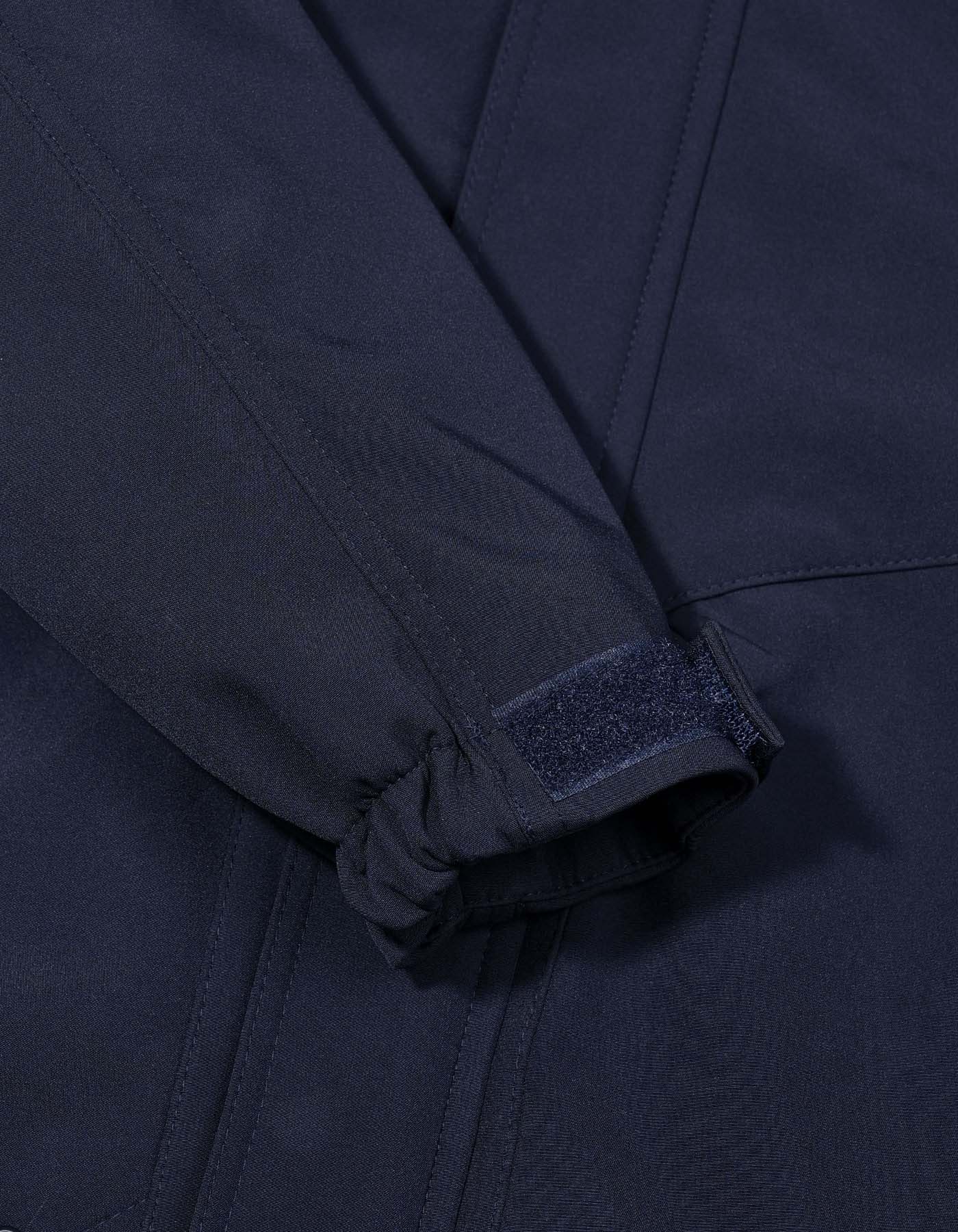Navy Plain Hooded Puffer Jacket - Image 5