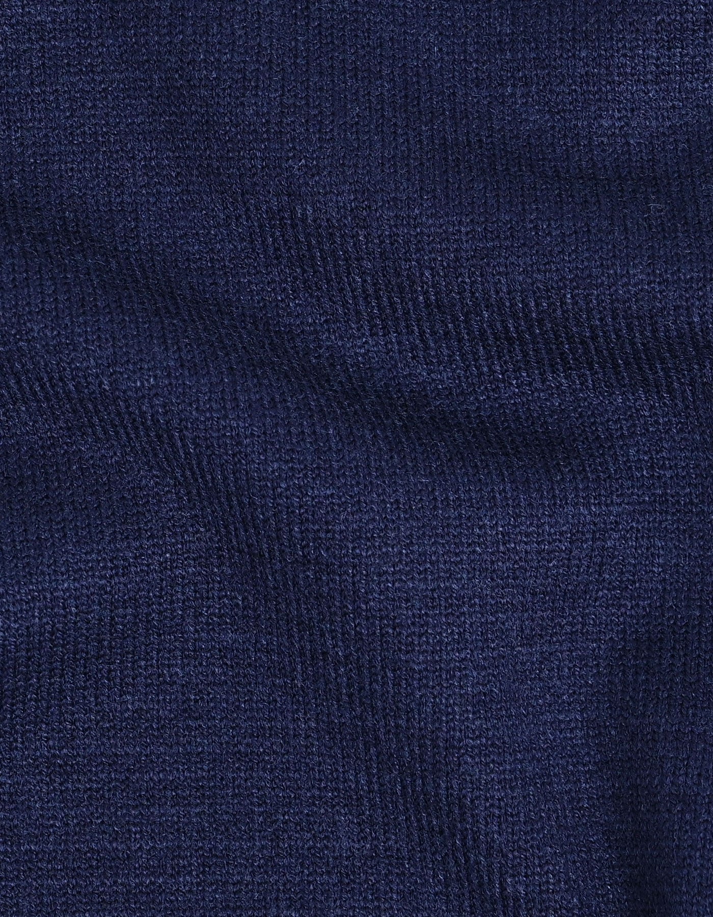 Navy Plain Mock Neck Sweater - Image 5