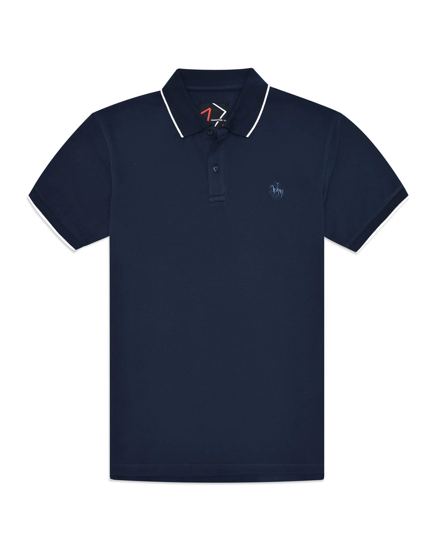 Navy Plain Pique Polo Shirt