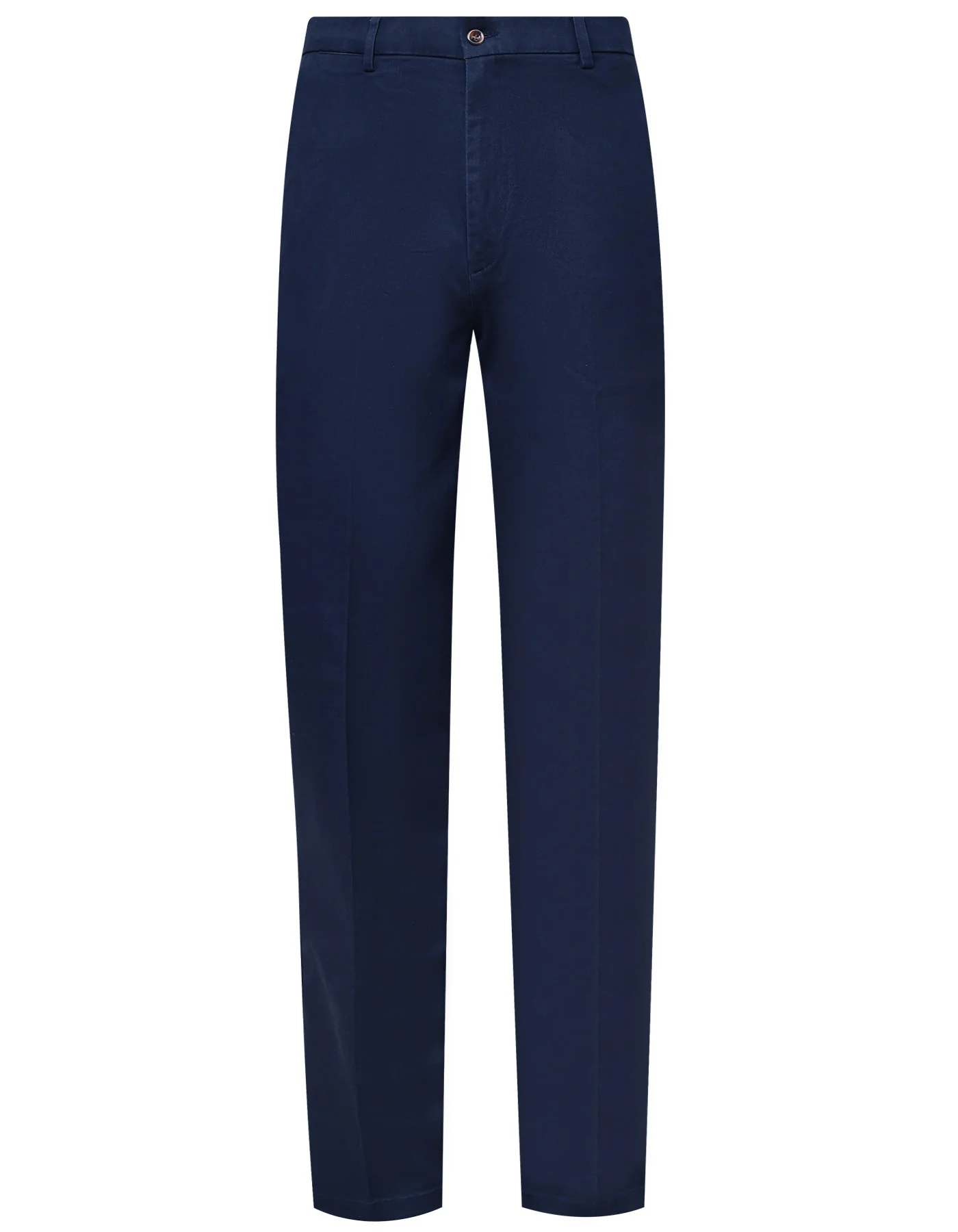 Navy Plain Smart Fit Cotton Trouser