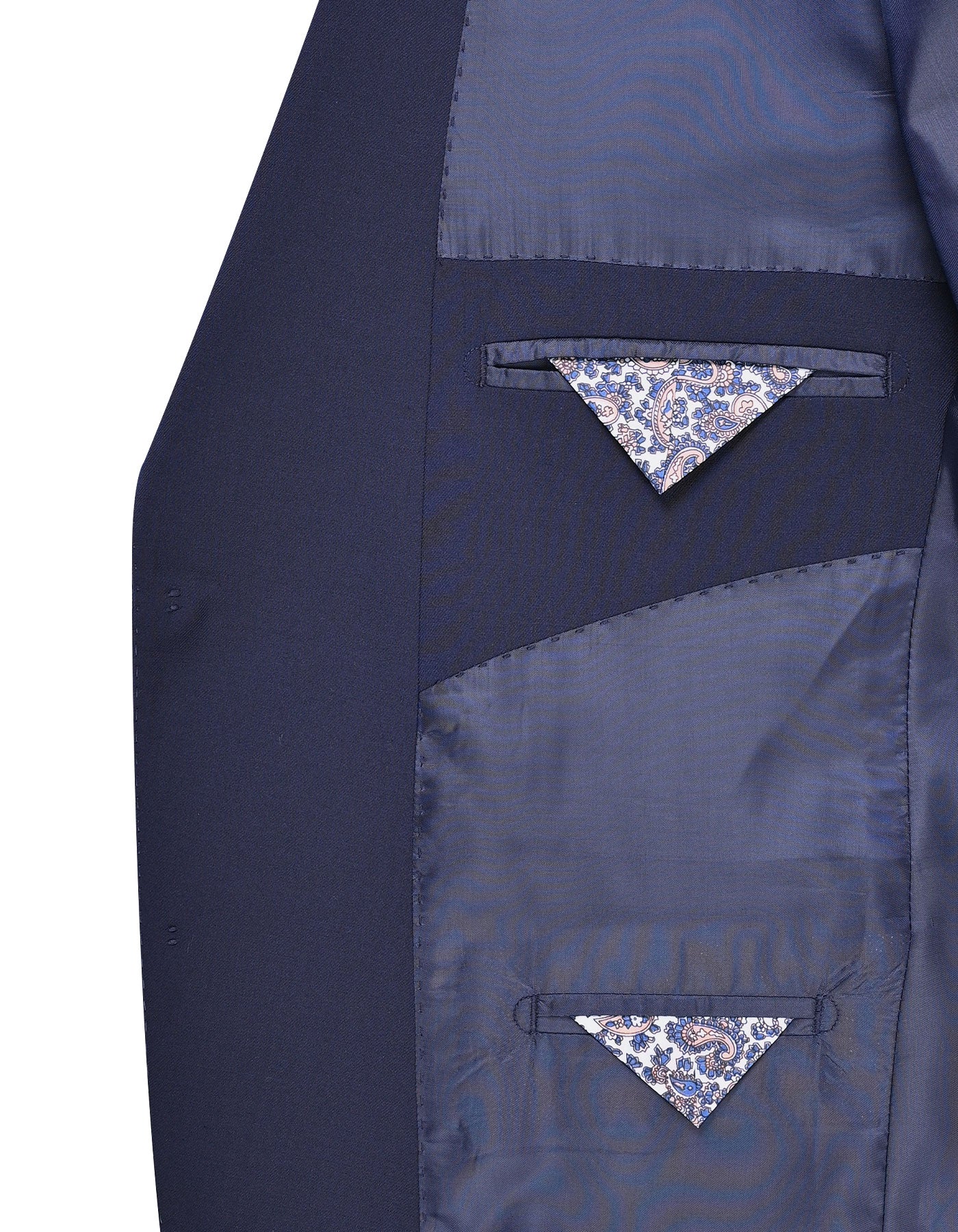 Navy Plain Smart Fit Suit - Image 5
