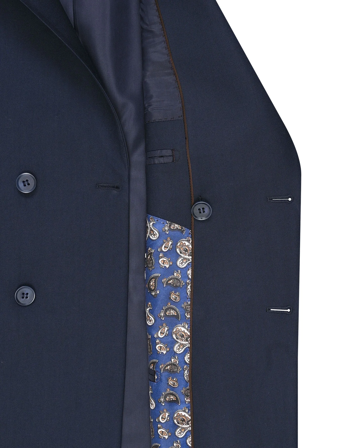 Navy Plain Smart Fit Suit - Image 4