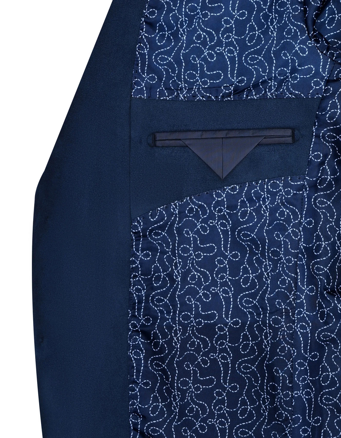 Navy Plain Tailored Smart Fit Coat - Image 6