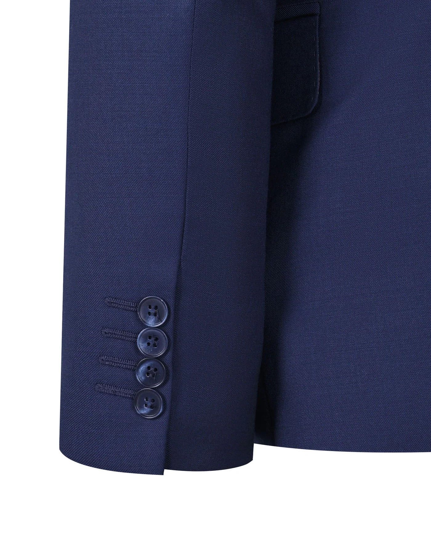 Navy Plain Tailored Smart Fit Suit - Image 3