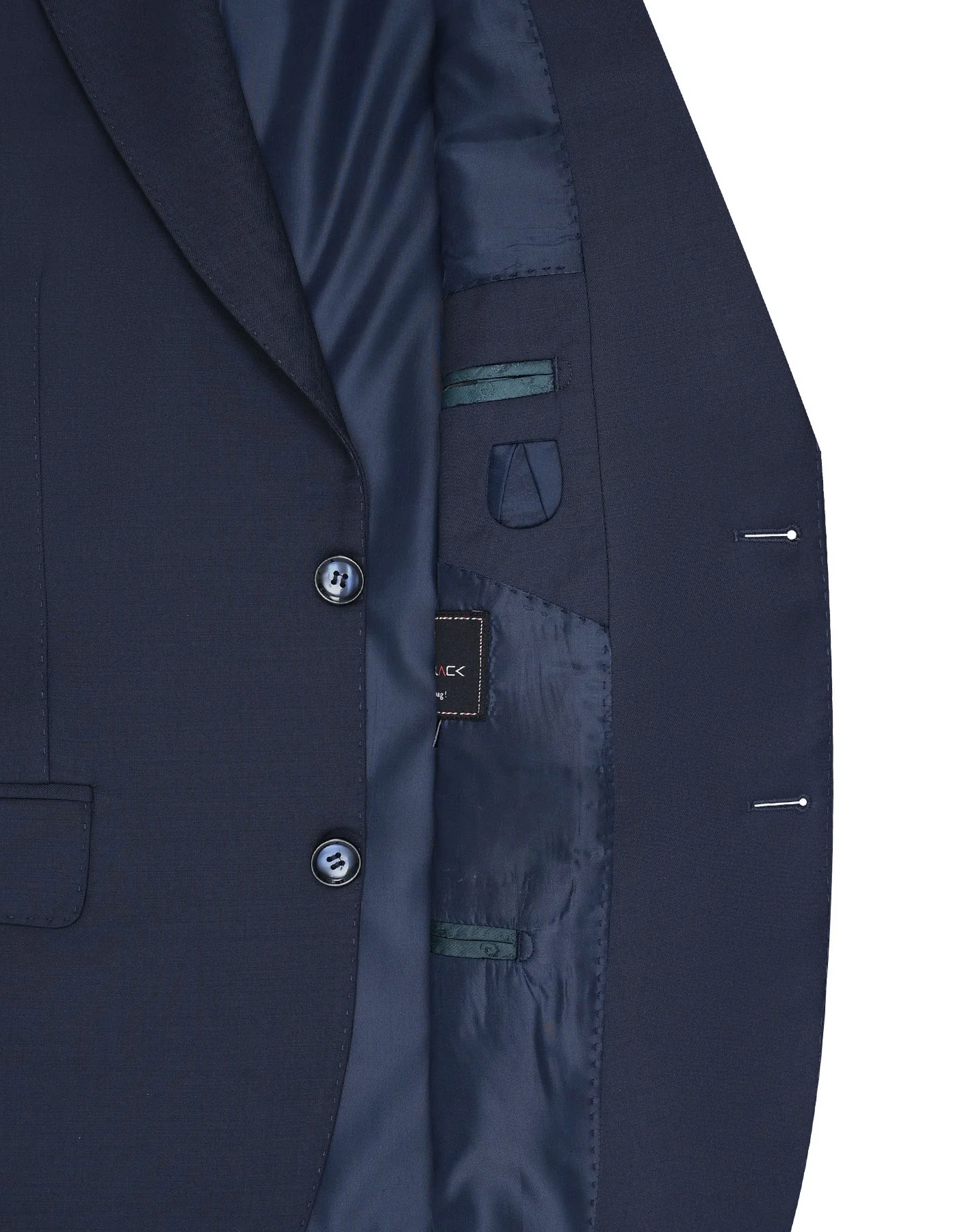 Navy Plain Tailored Smart Fit Suit - Image 4