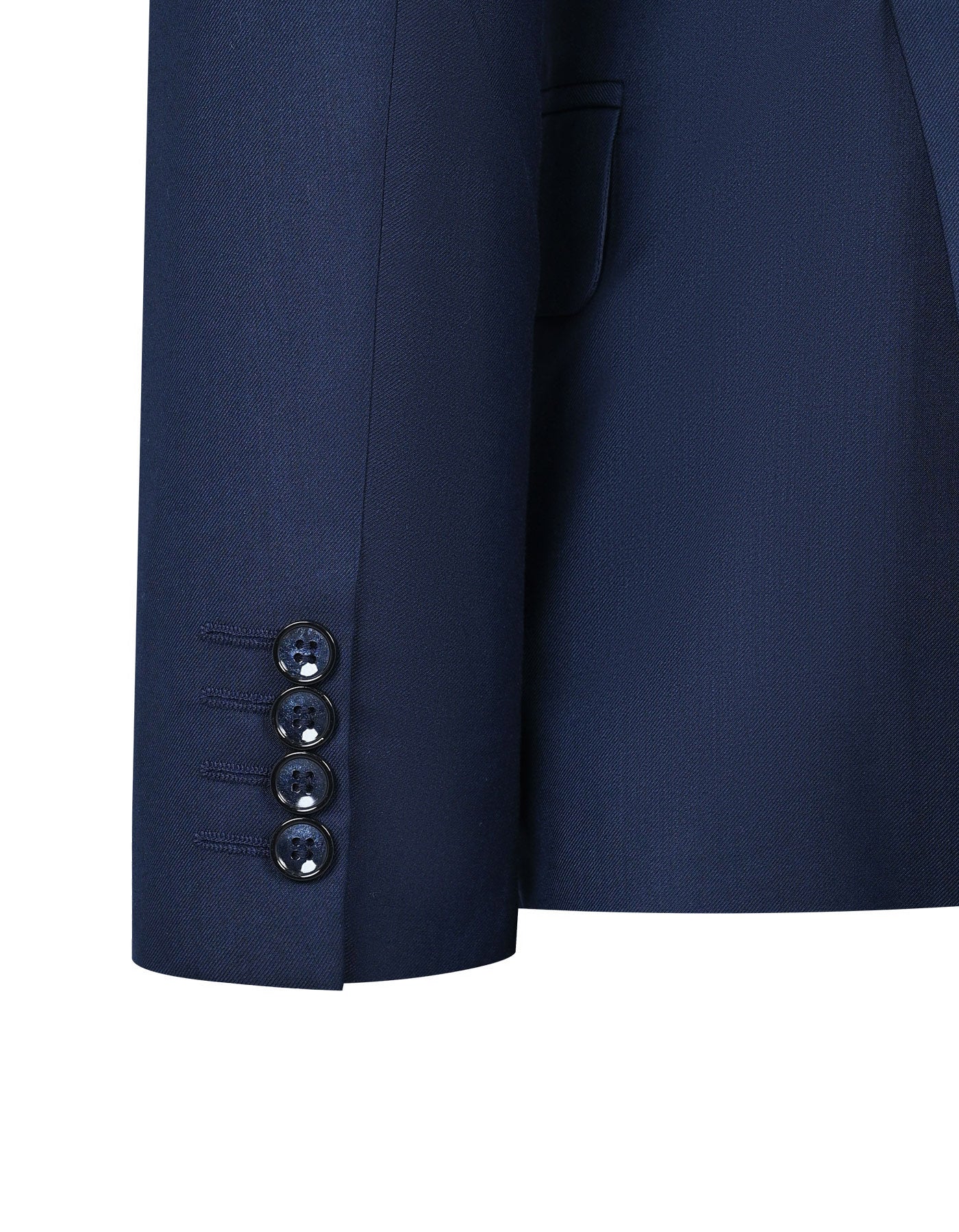 Navy Plain Tailored Smart Fit Suit - Image 3