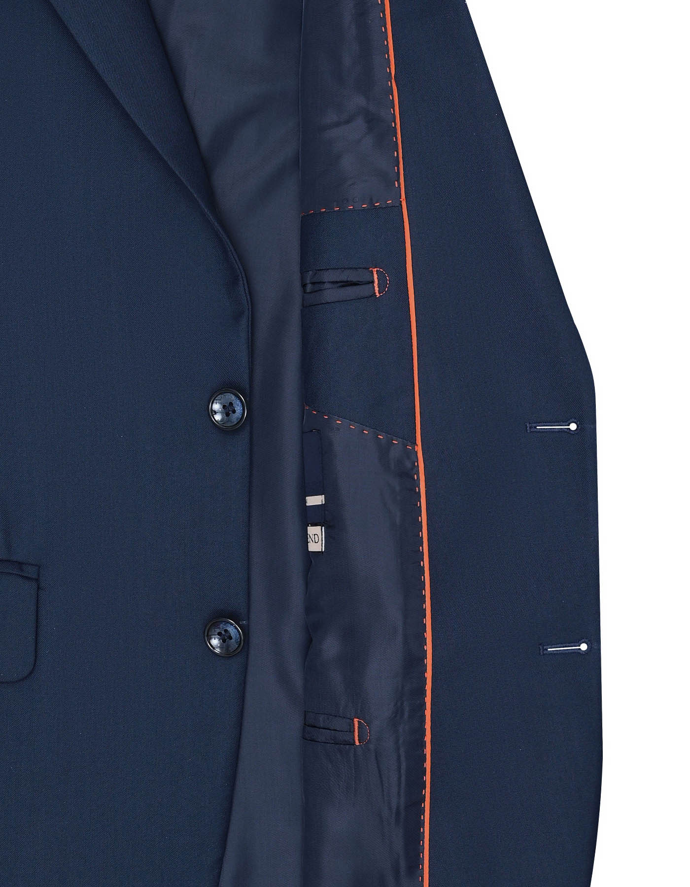 Navy Plain Tailored Smart Fit Suit - Image 4
