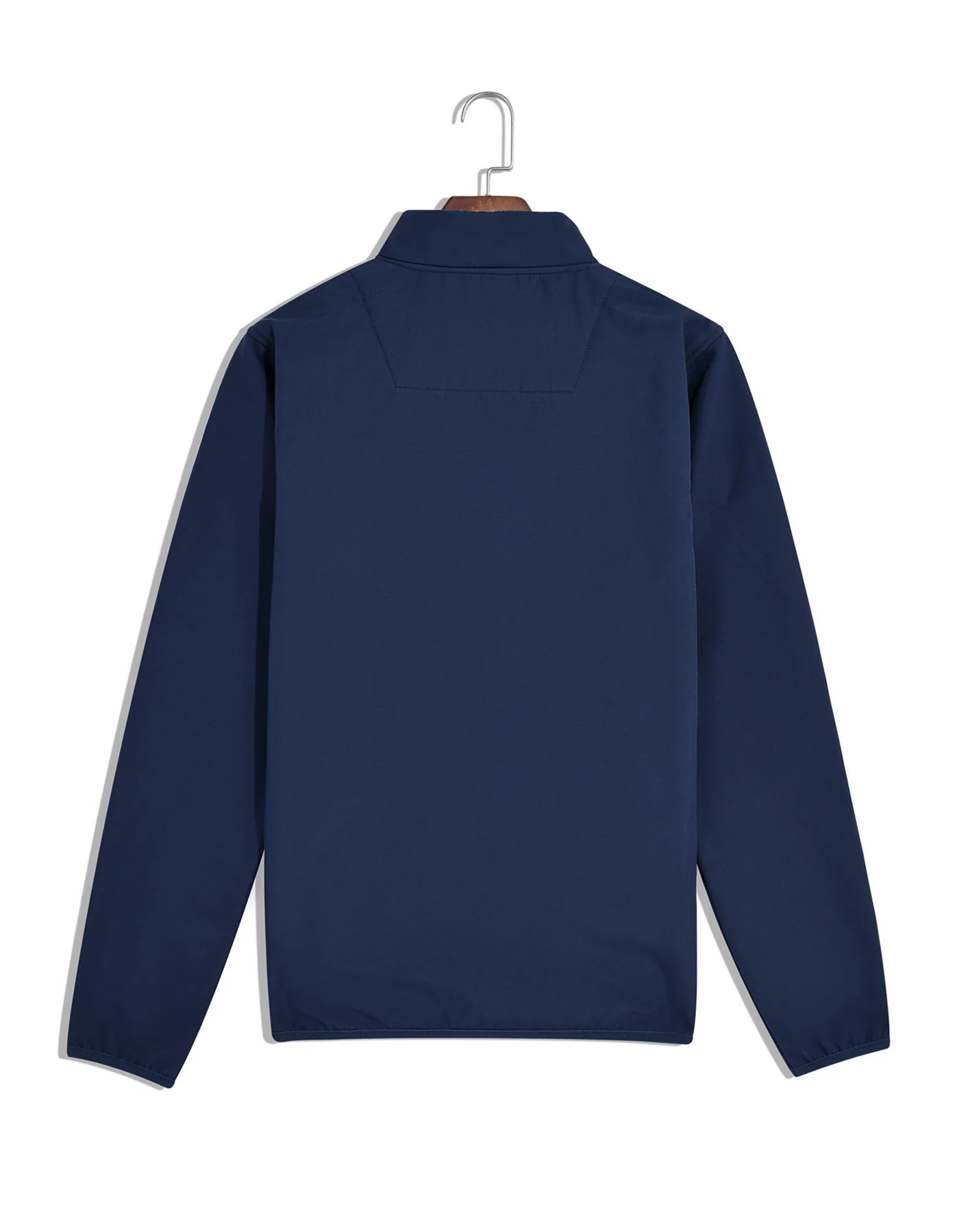 Navy Plain Windbreaker Jacket - Image 6