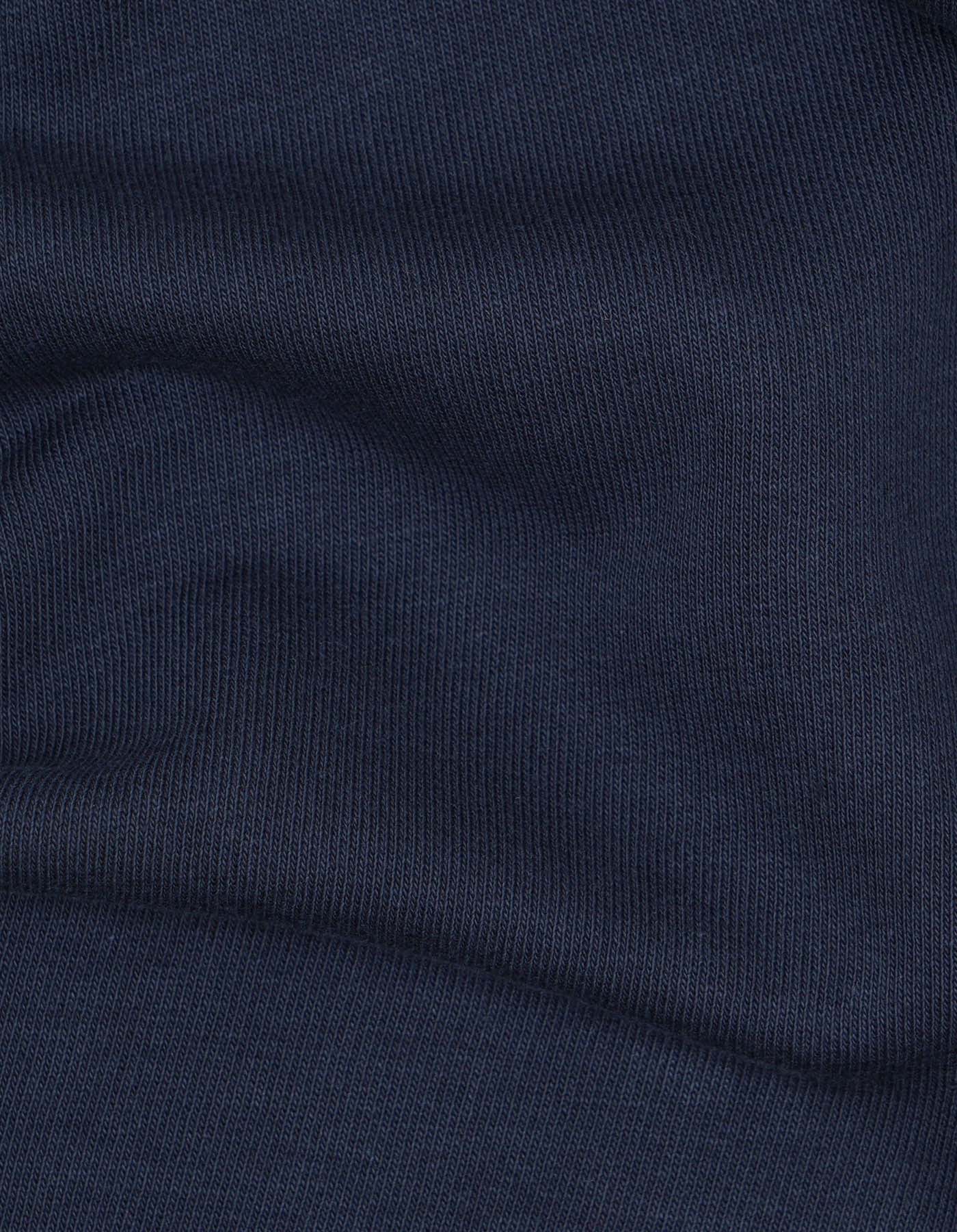 Navy Plain Zipper Hoodie - Image 7