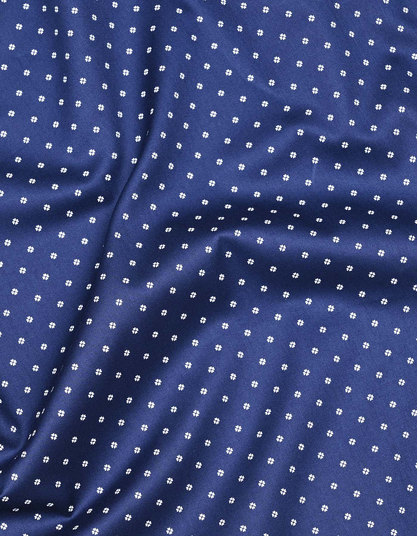 Navy Printed Classic Fit Shirt - Image 4