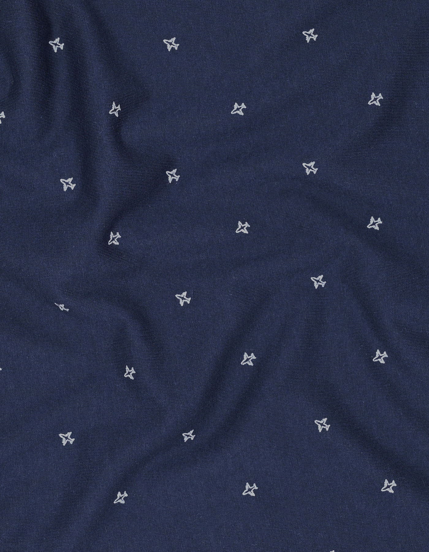Navy Printed Crew Neck T-shirt - Image 5