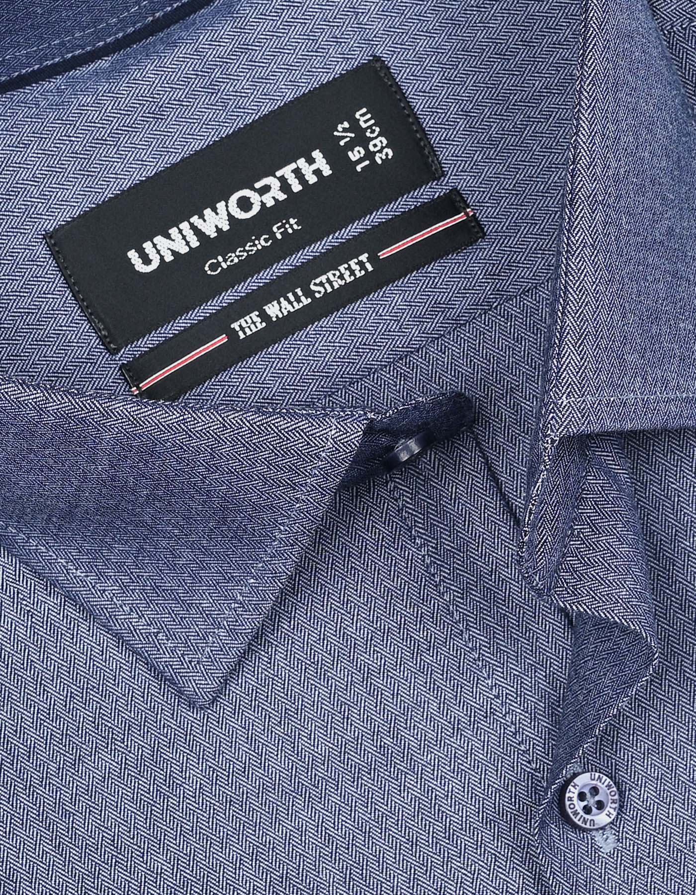 Navy Self Classic Fit Shirt - Image 2