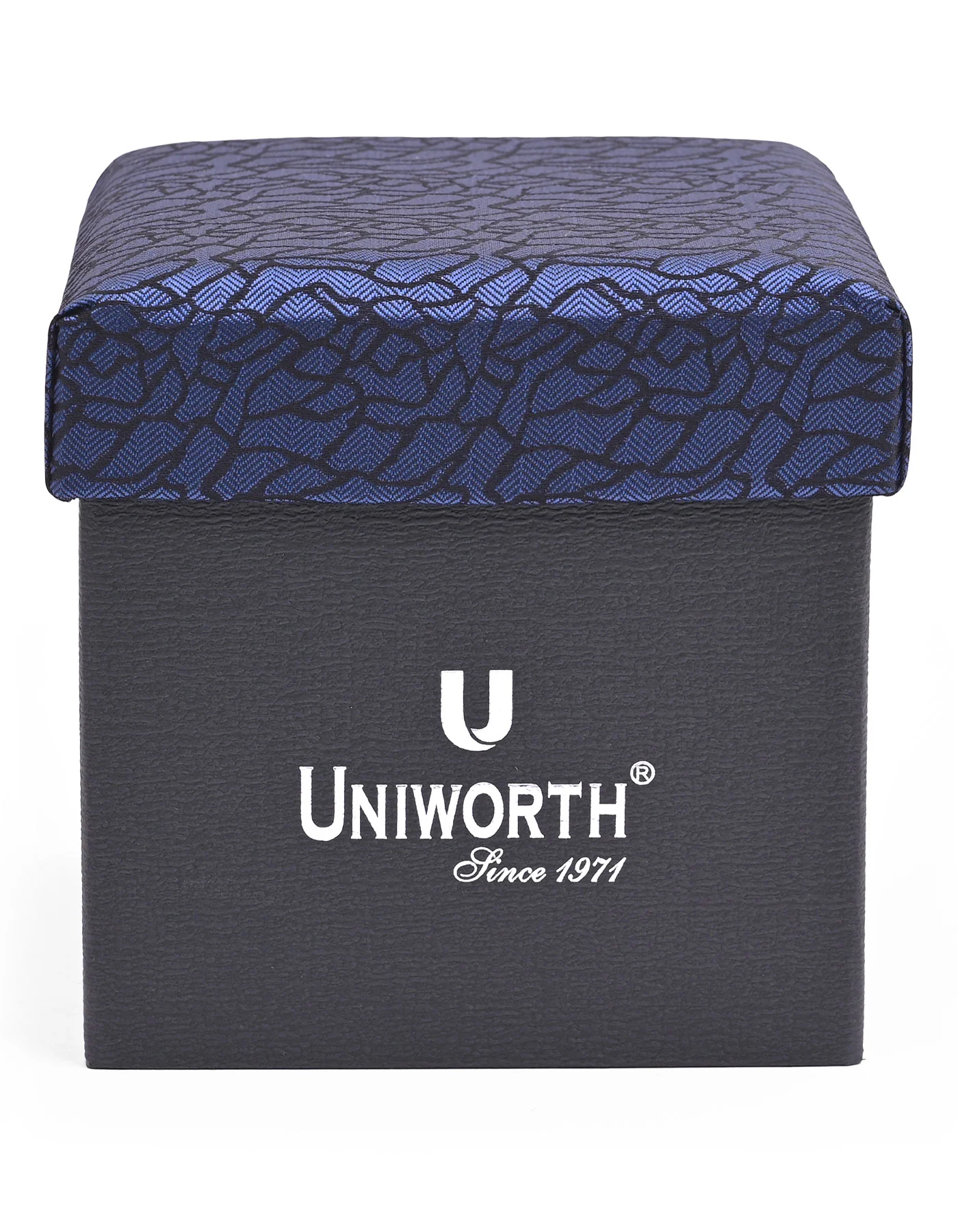 Navy Self Cufflink Tie Set - Image 3