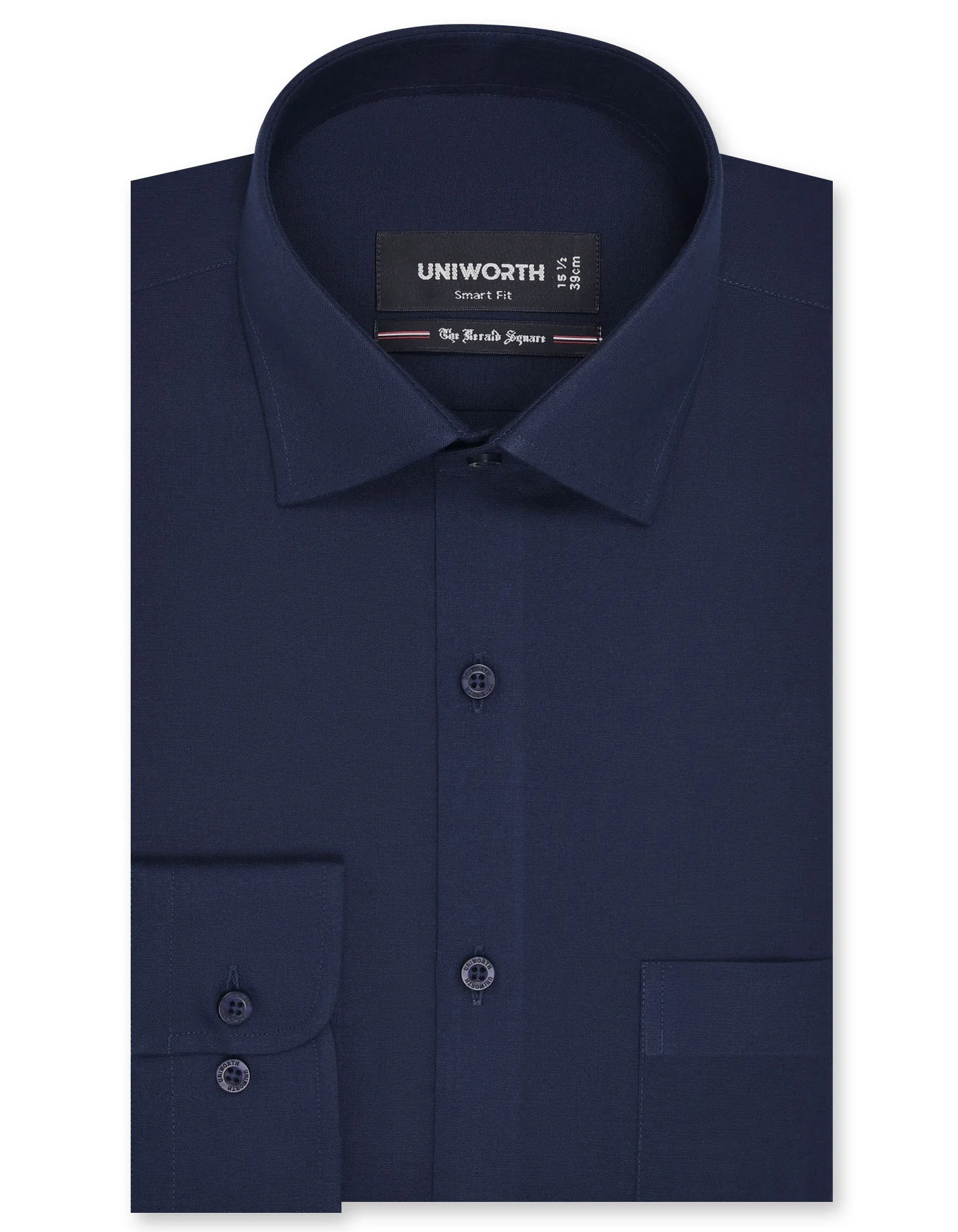 Navy Self Smart Fit Shirt