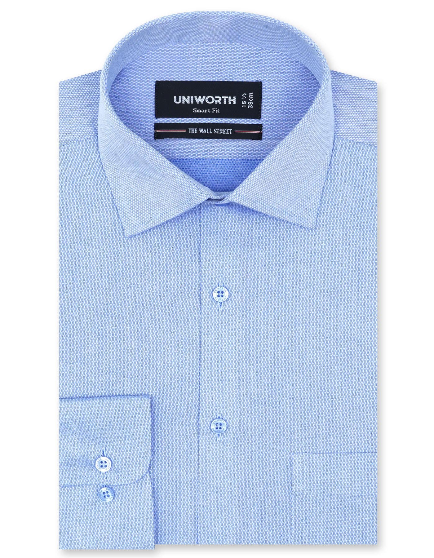 Navy Self Tailored Smart Fit Shirt